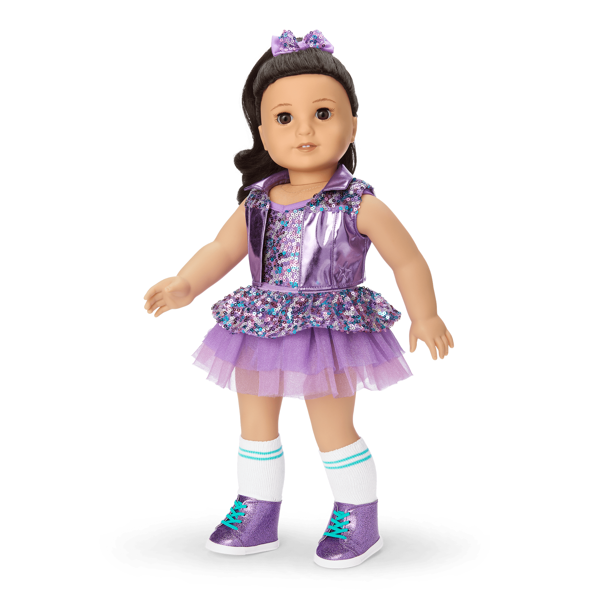 Truly Me™ #111 18-inch Doll & Practice-to-Performance Dance Set