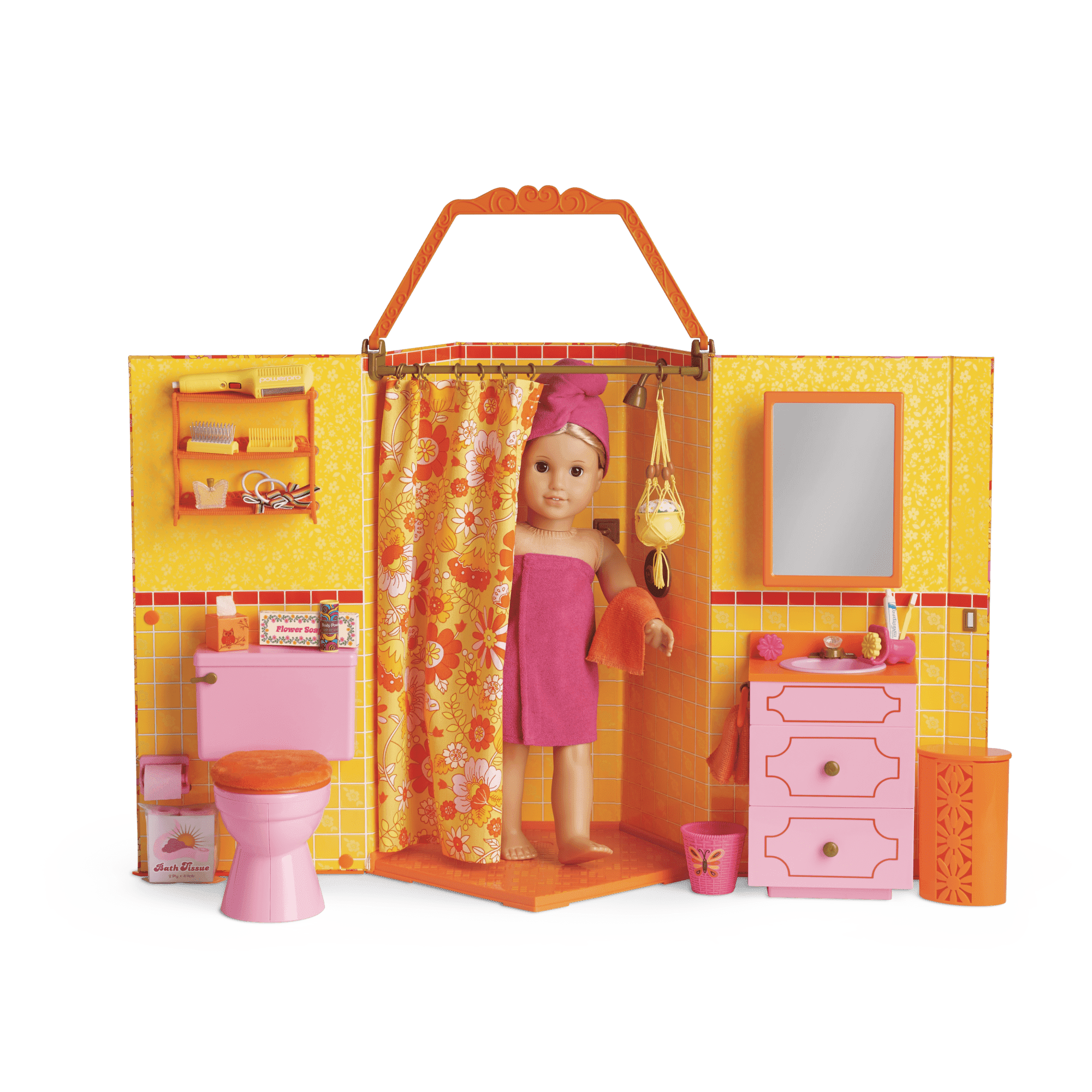 Julie's™ Groovy Bathroom for 18-inch Dolls (Historical Characters)