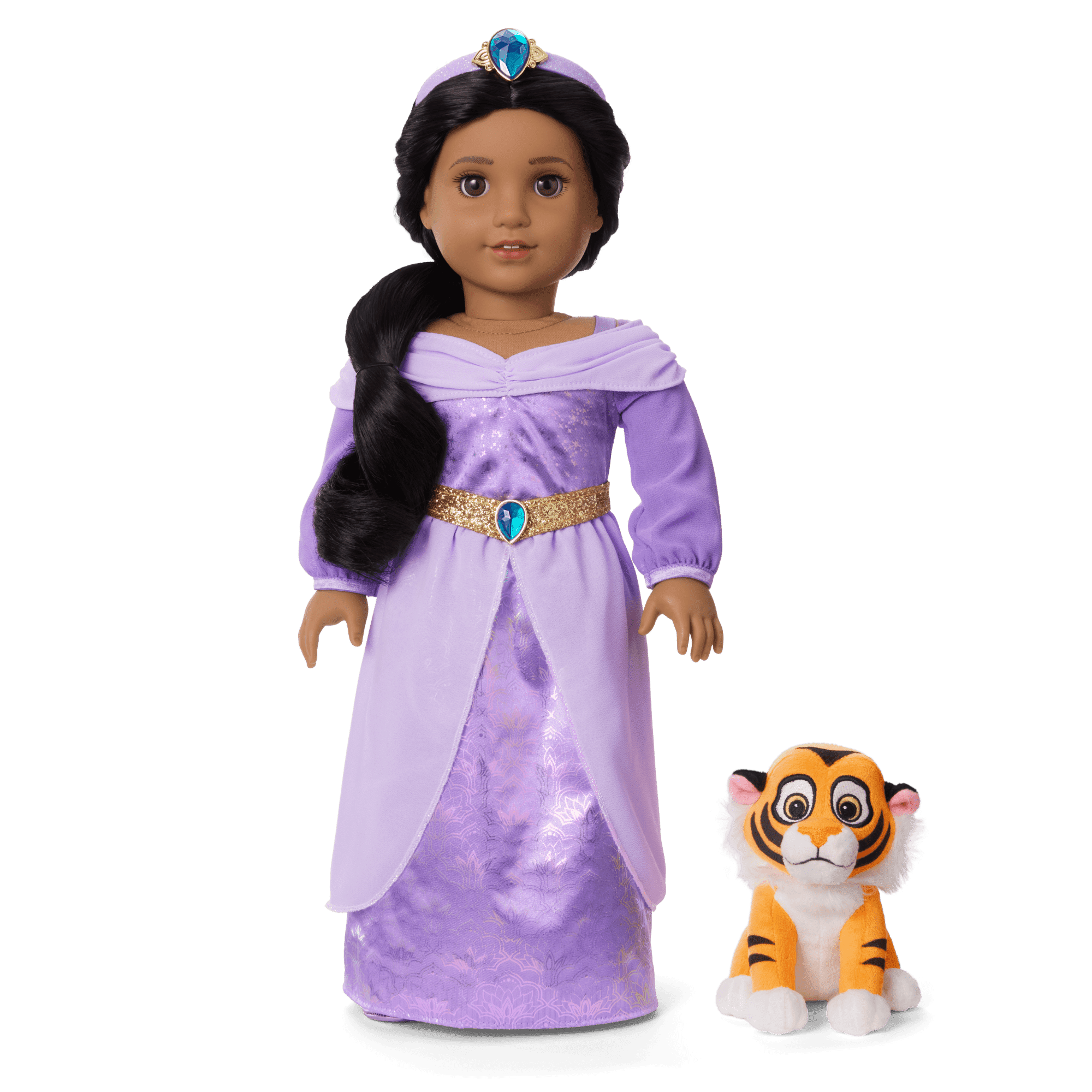 Disney Princess Jasmine Formal Dress, Baby Rajah & Accessories for 18-inch Dolls by American Girl Disney Princess Jasmine Formal Dress, Baby Rajah & Accessories for 18-inch Dolls by American Girl