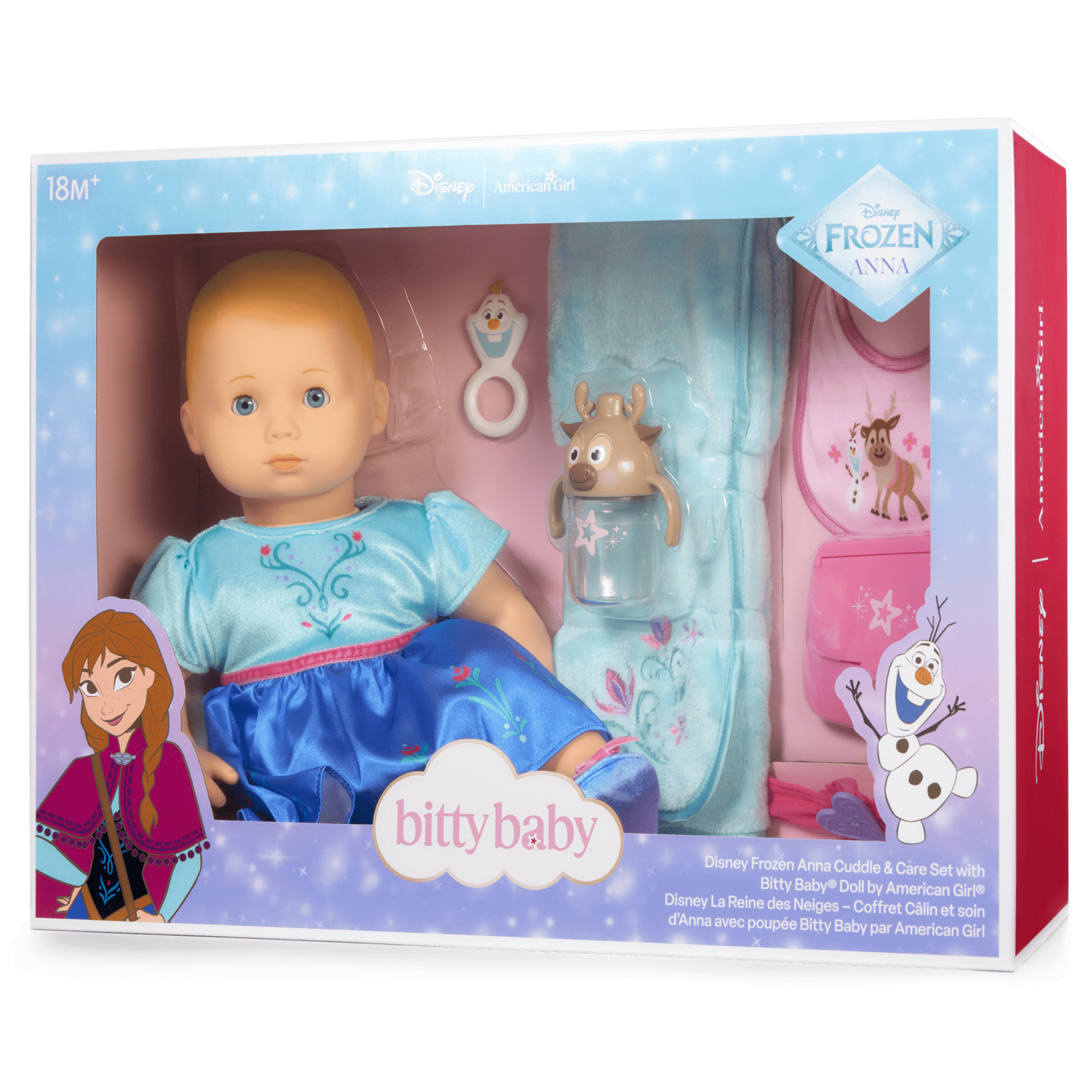 Disney Frozen Anna Cuddle & Care Set with Bitty Baby® Doll by American Girl®