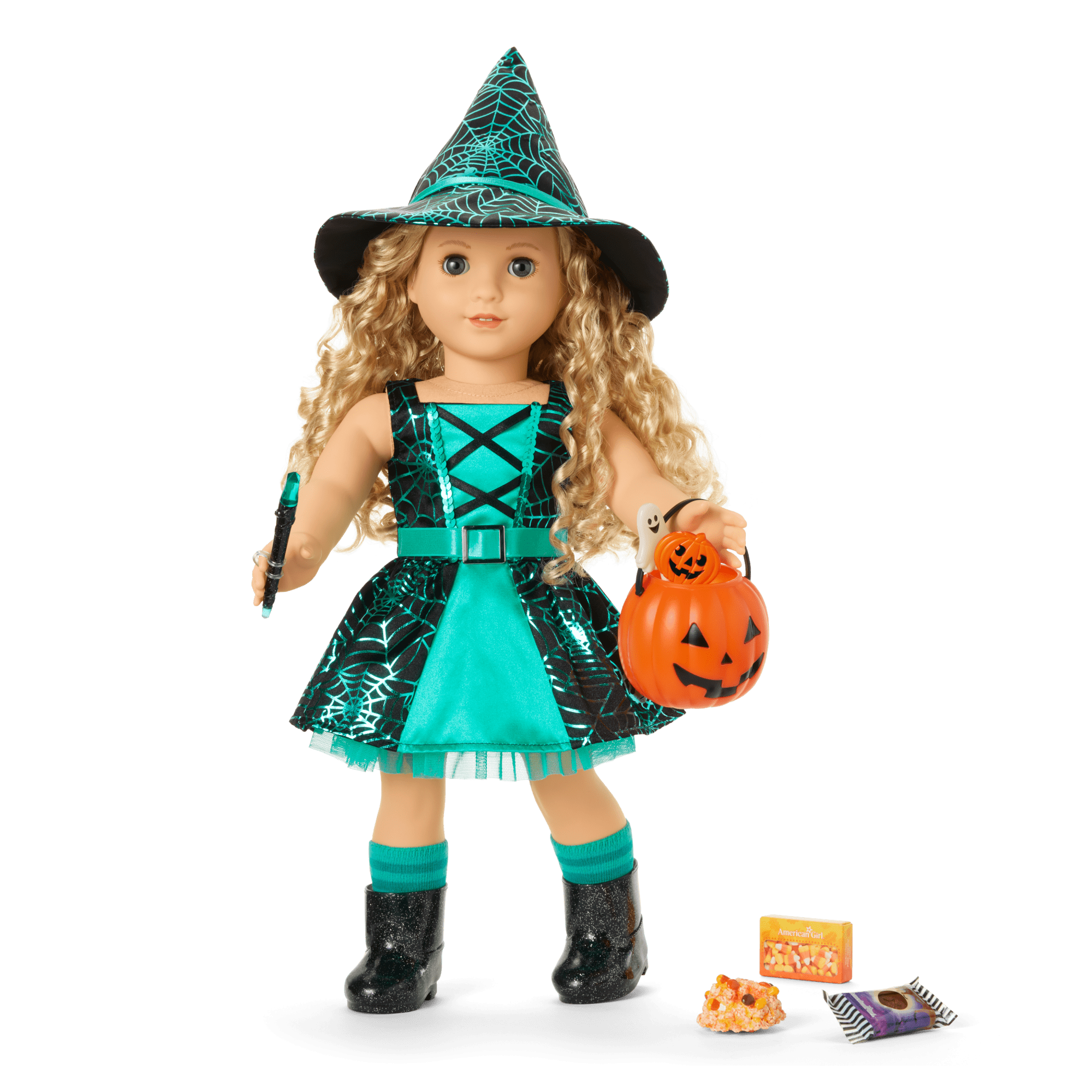Witchy Webs Costume for 18-inch Dolls