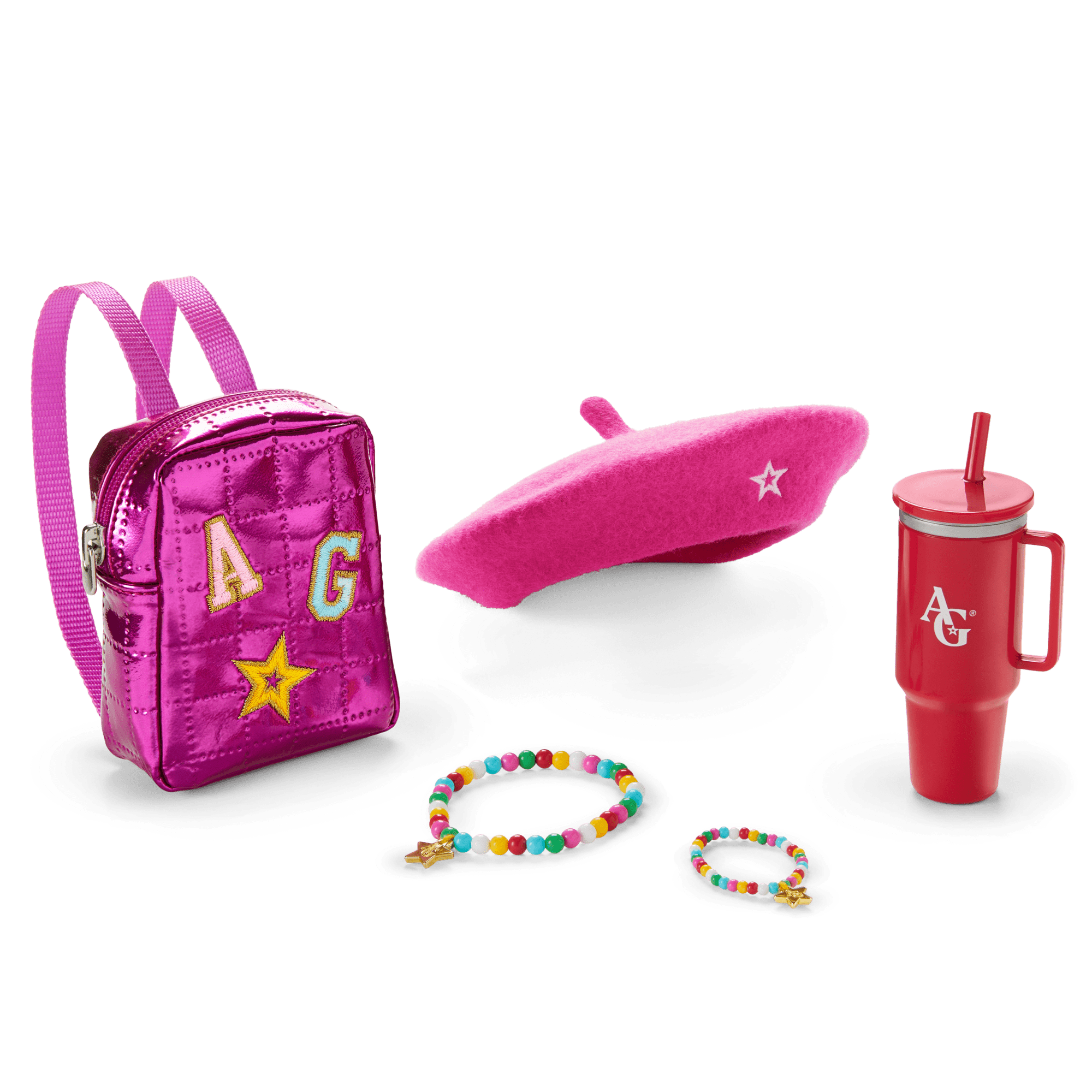 Truly Me™ 18-inch Doll #101, Puppy, Mini Backpack & Accessories AG™ Star Squad Bundle