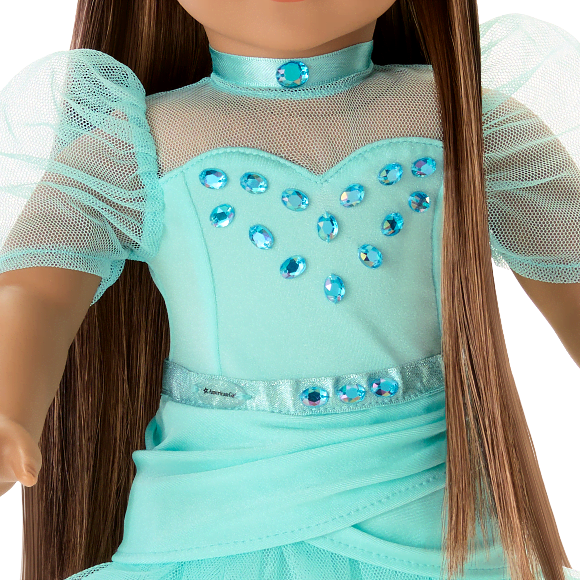 March Gleaming Aquamarine Outfit for 18-inch Dolls