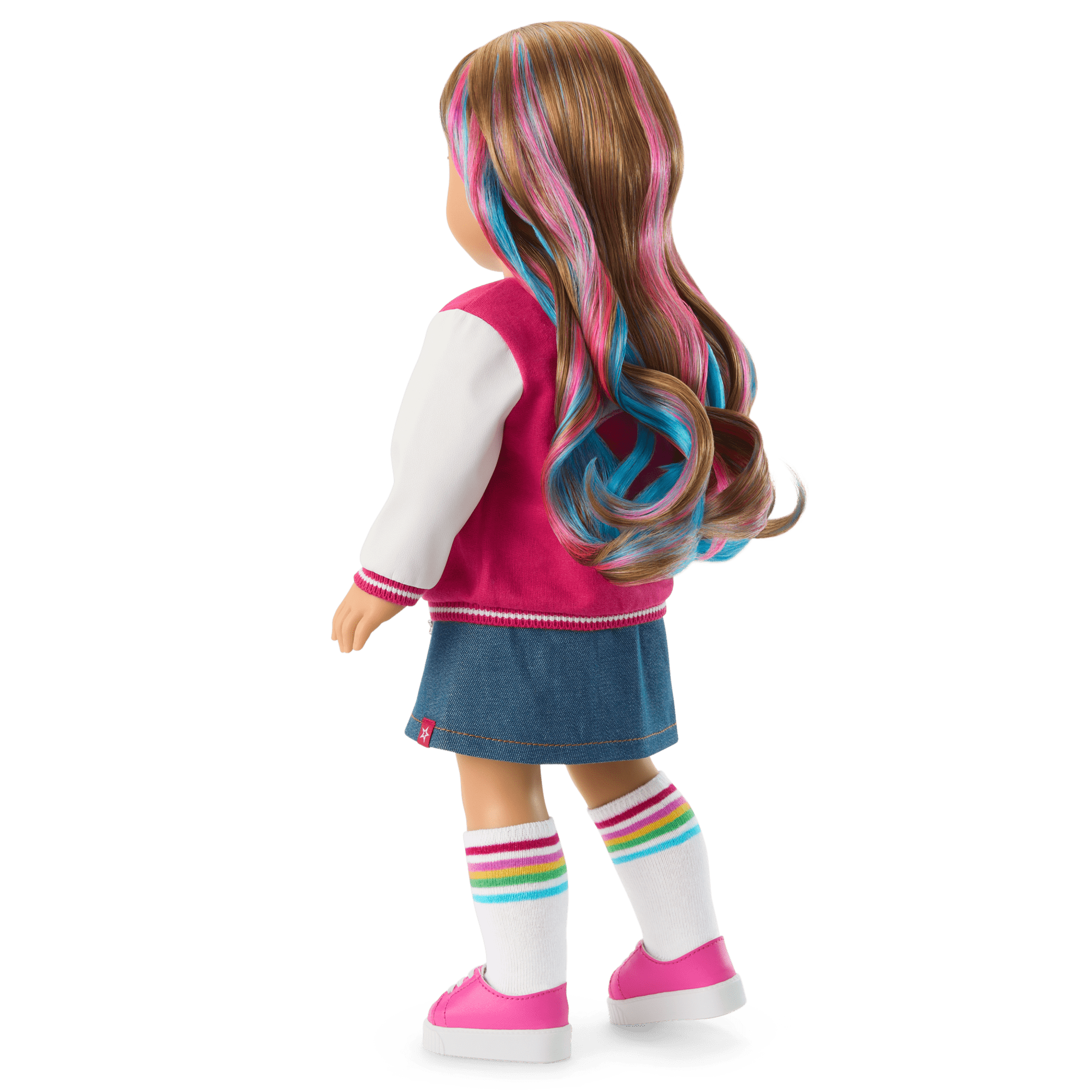 Truly Me™ 18-inch Doll #101 with wavy caramel hair
