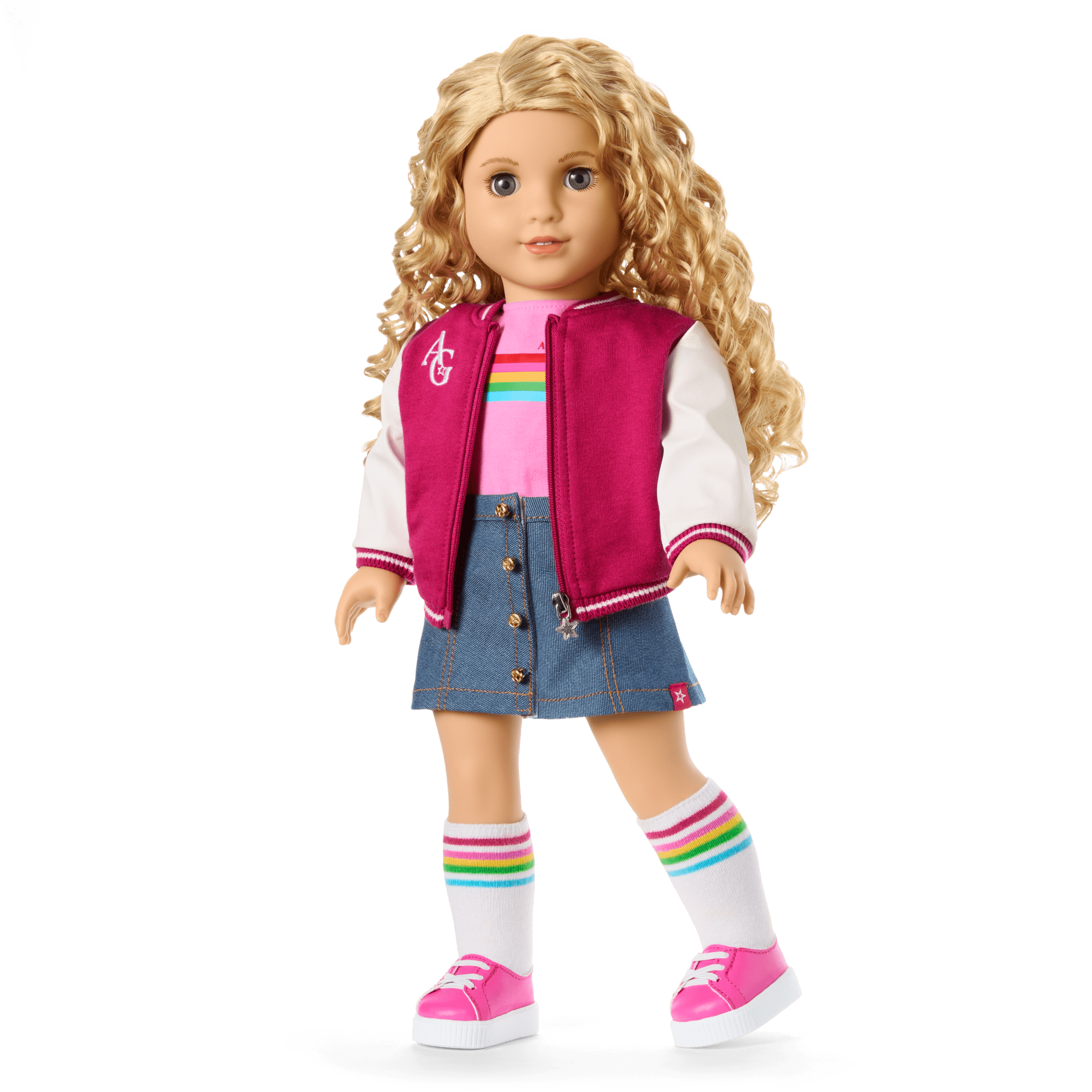 Truly Me™ 18-inch Doll #115 with curly blonde hair