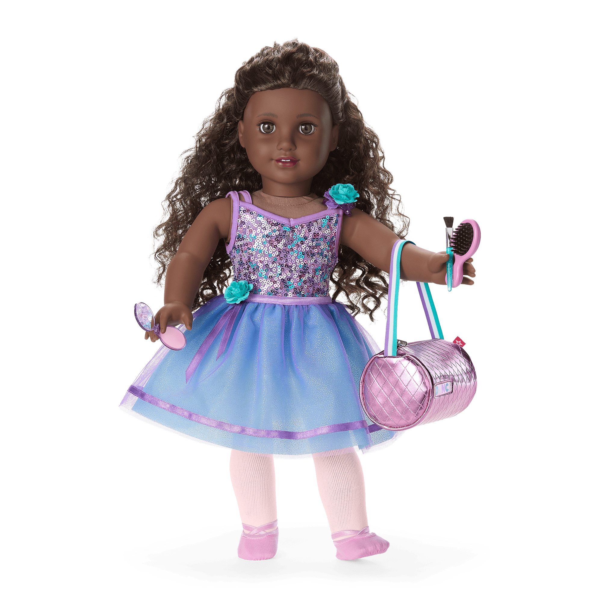 Truly Me™ #127 18-inch Doll & Practice-to-Performance Dance Set