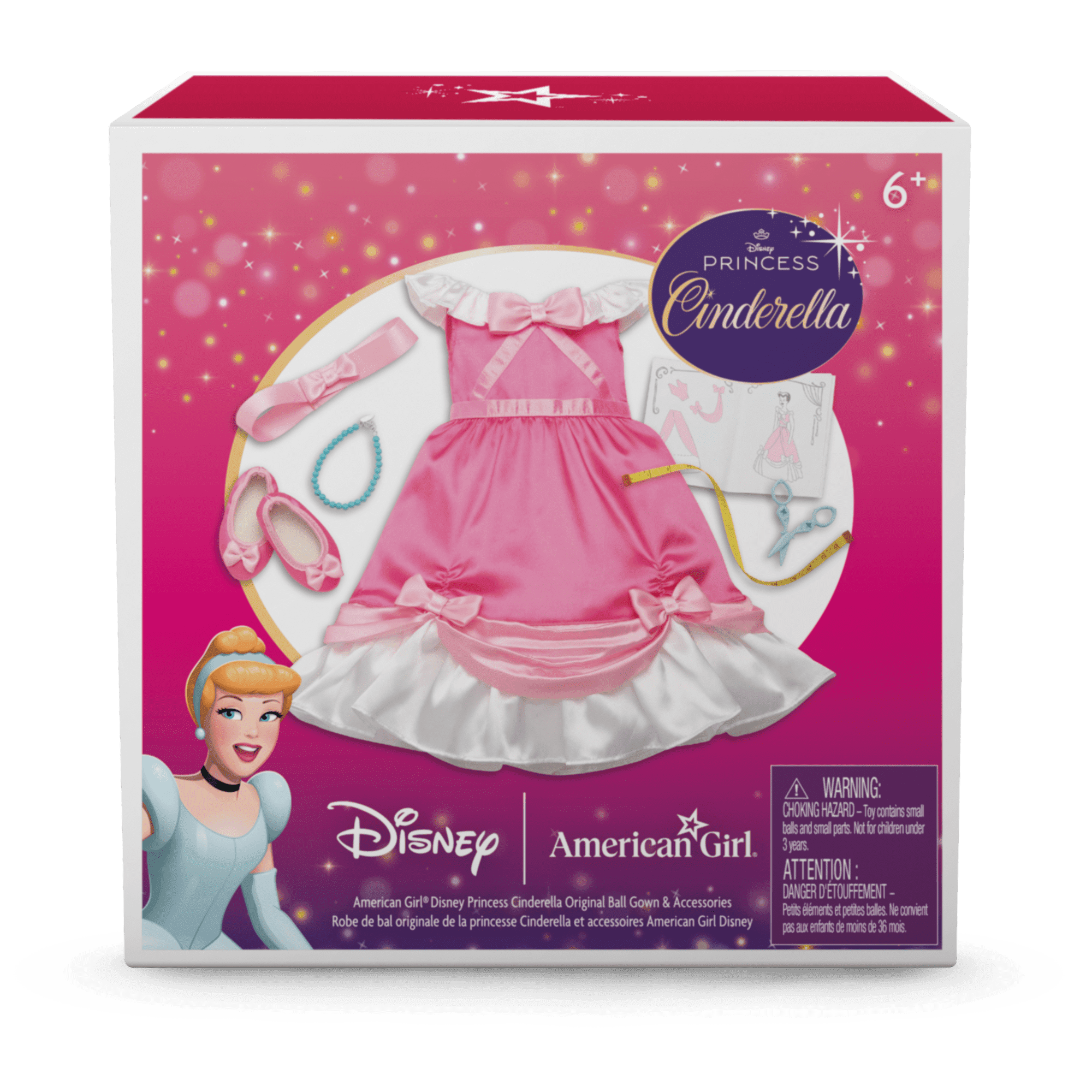 American Girl® Disney Princess Cinderella Original Ball Gown & Accessories for 18-inch Dolls