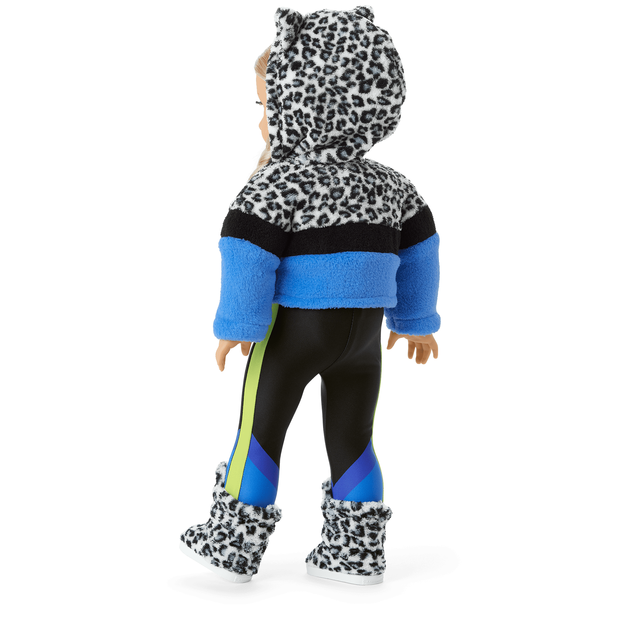 Snow Leopard Hoodie for 18-inch Dolls
