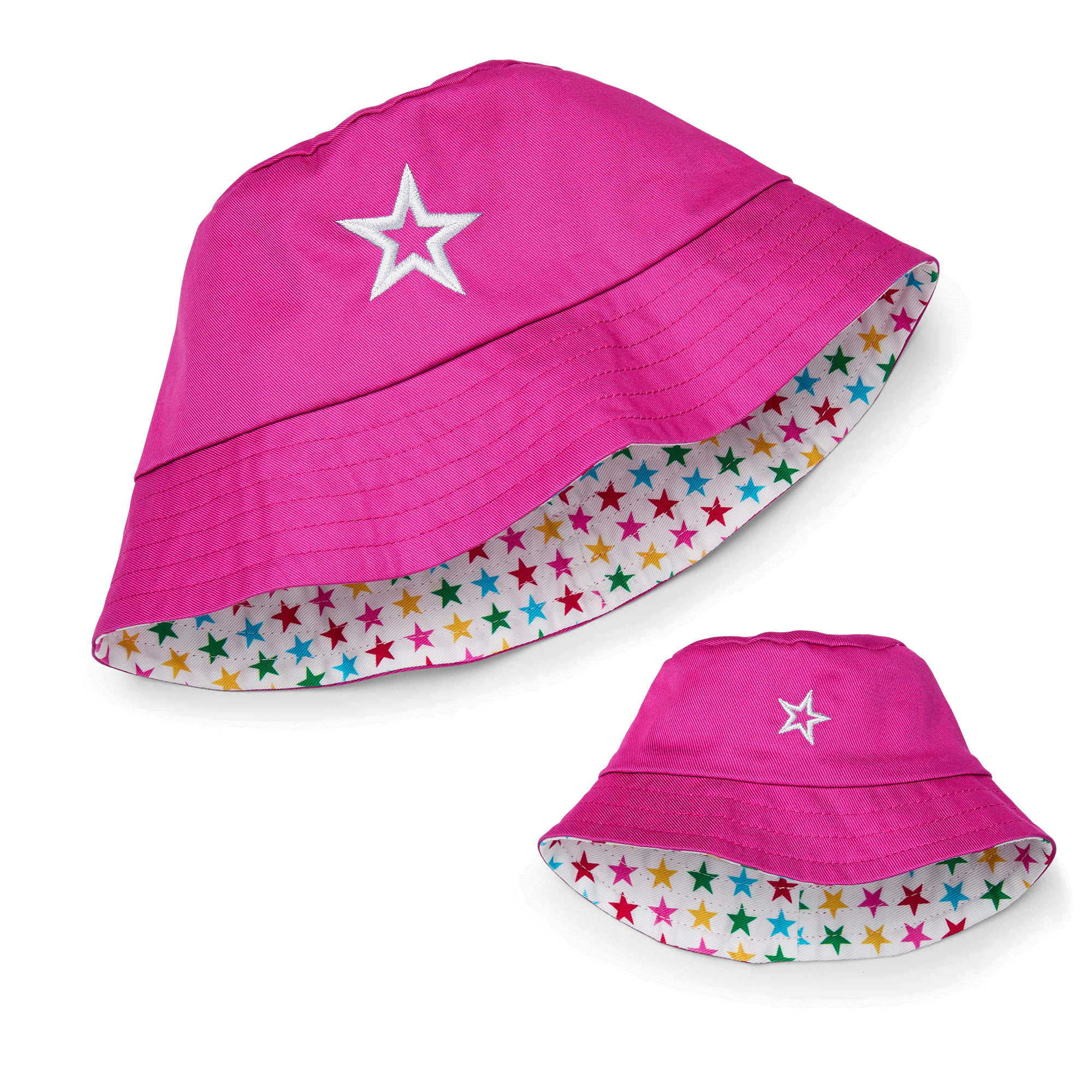 AG™ Star Bucket Hat Set for Girls & Dolls