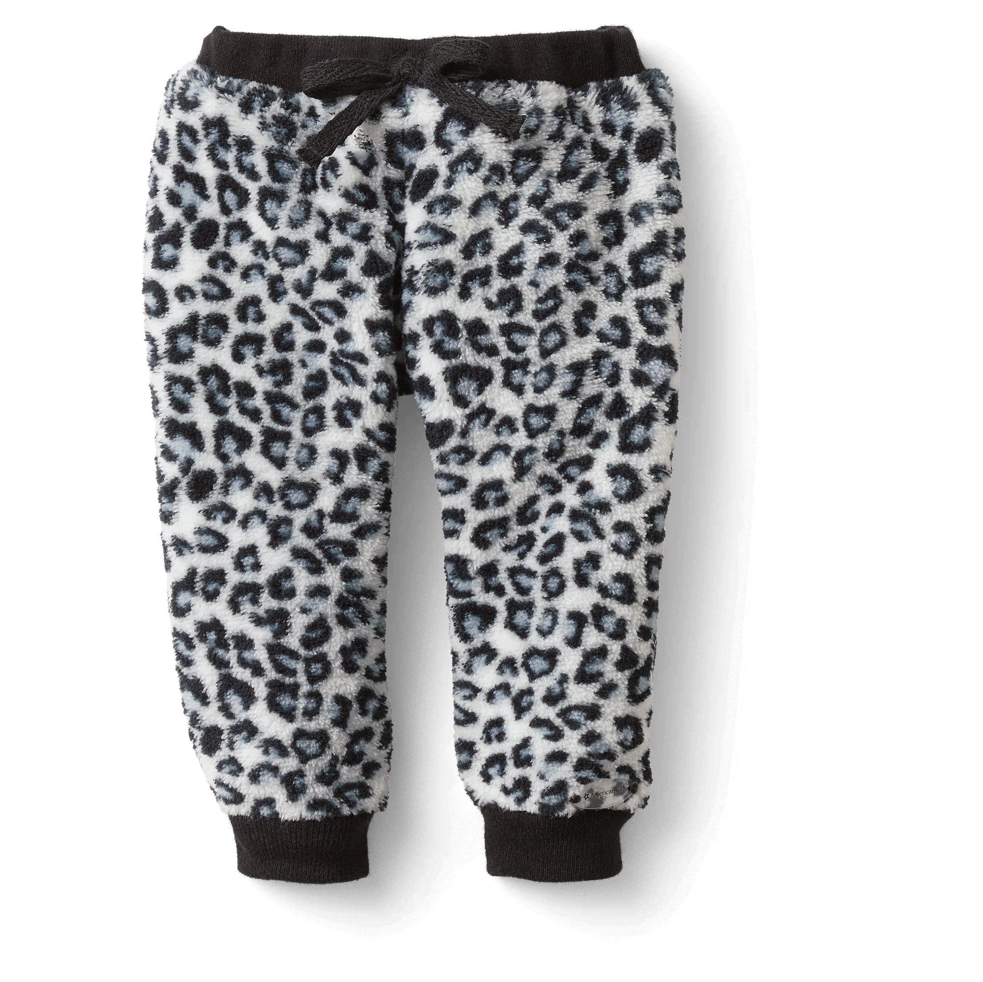 Snow Leopard Joggers for 18-inch Dolls