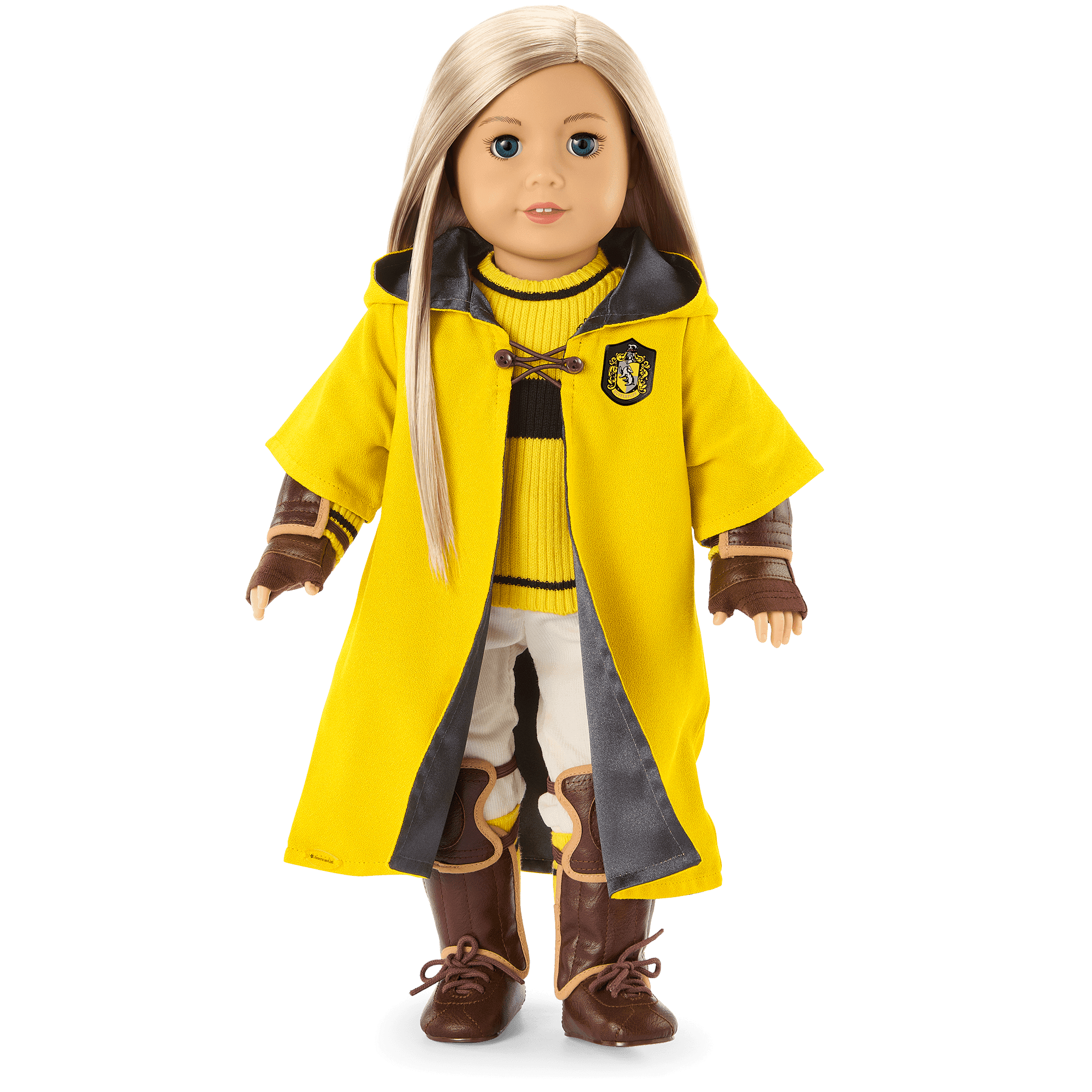 Hufflepuff Quidditch Uniform for Dolls American Girl