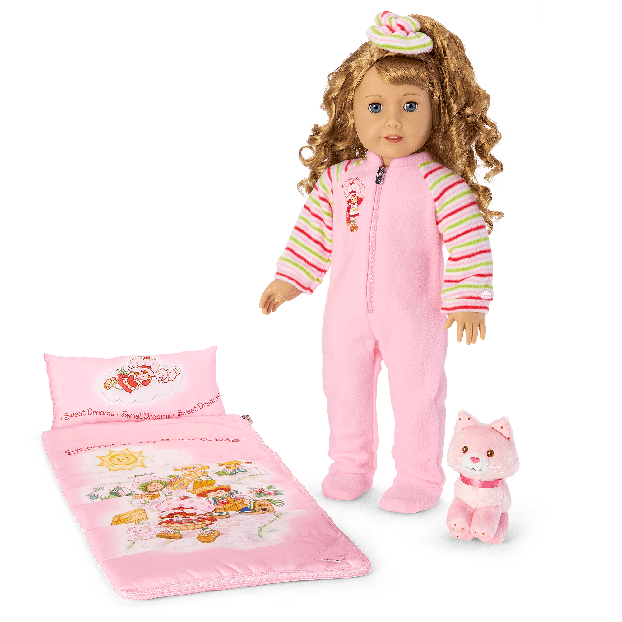 Courtney's™ Strawberry Shortcake™ Sleeping Bag Set for 18-inch Dolls (Historical Characters)