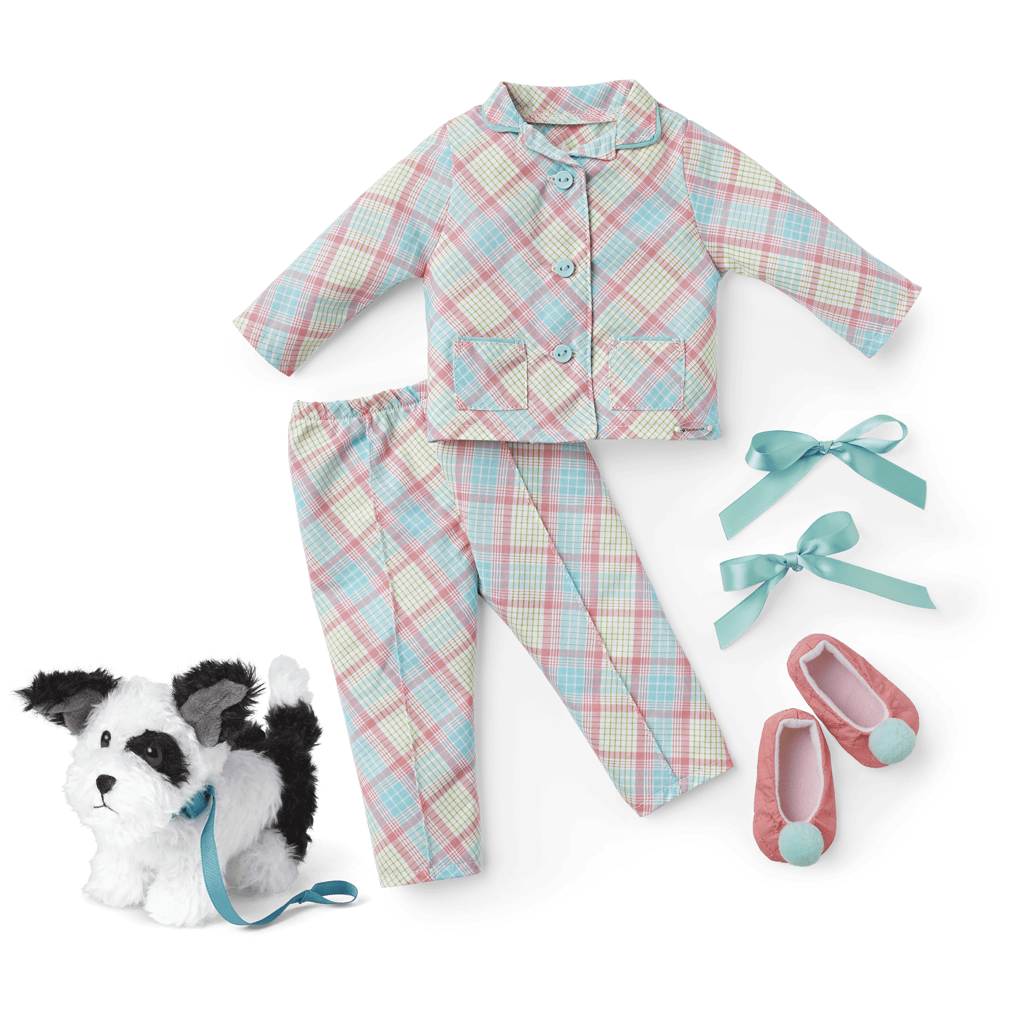 Melody’s™ Plaid Pajamas & Dog (Historical Characters)