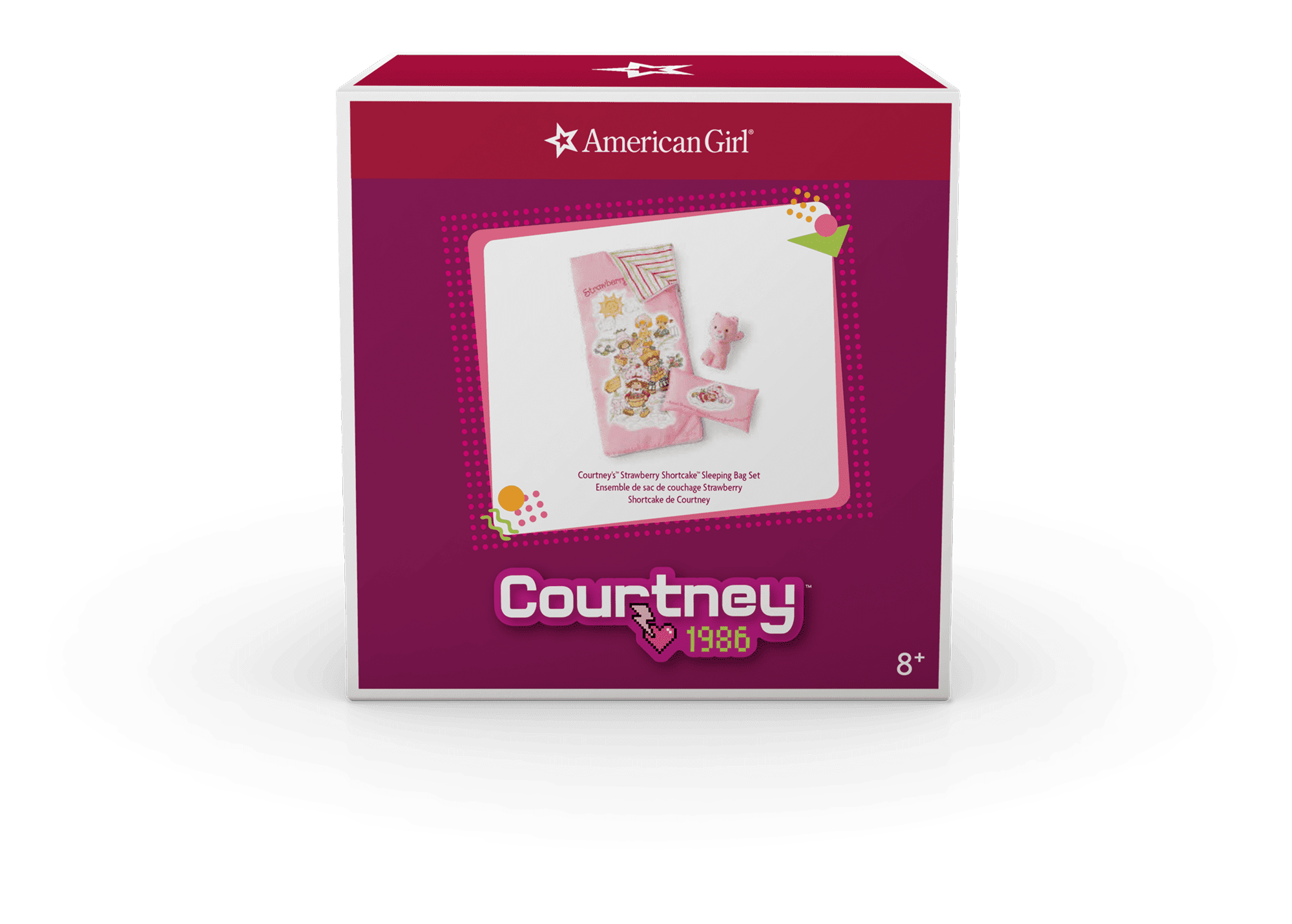 Courtney's™ Strawberry Shortcake™ Sleeping Bag Set for 18-inch Dolls (Historical Characters)