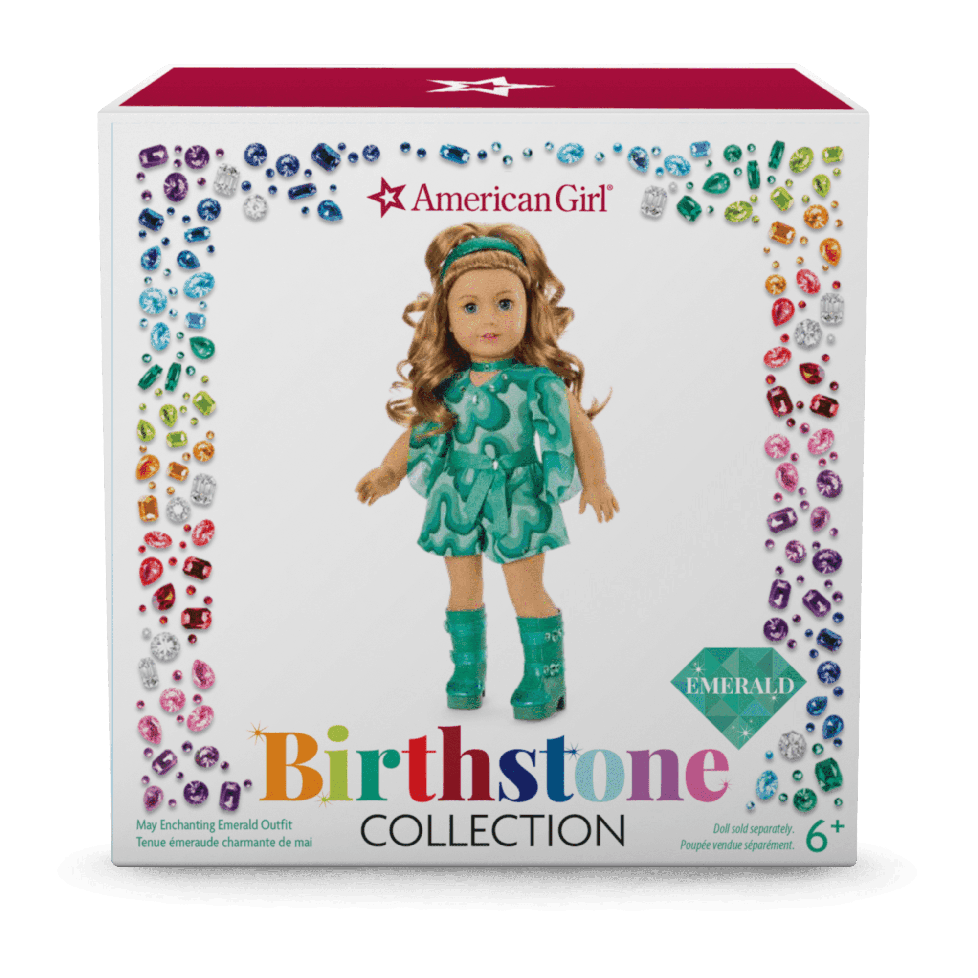 May Enchanting Emerald Outfit for 18-inch Dolls