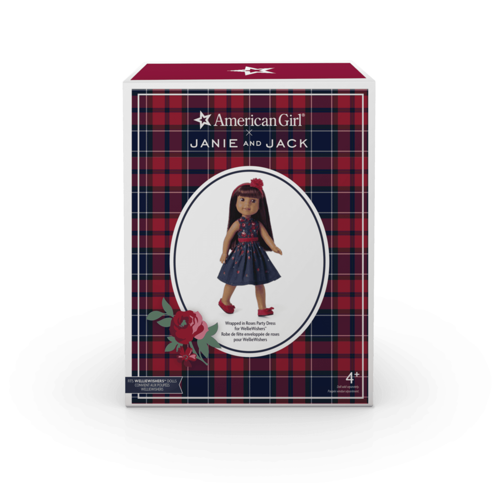 American Girl® x Janie and Jack Wrapped in Roses Party Dress for WellieWishers™ Dolls