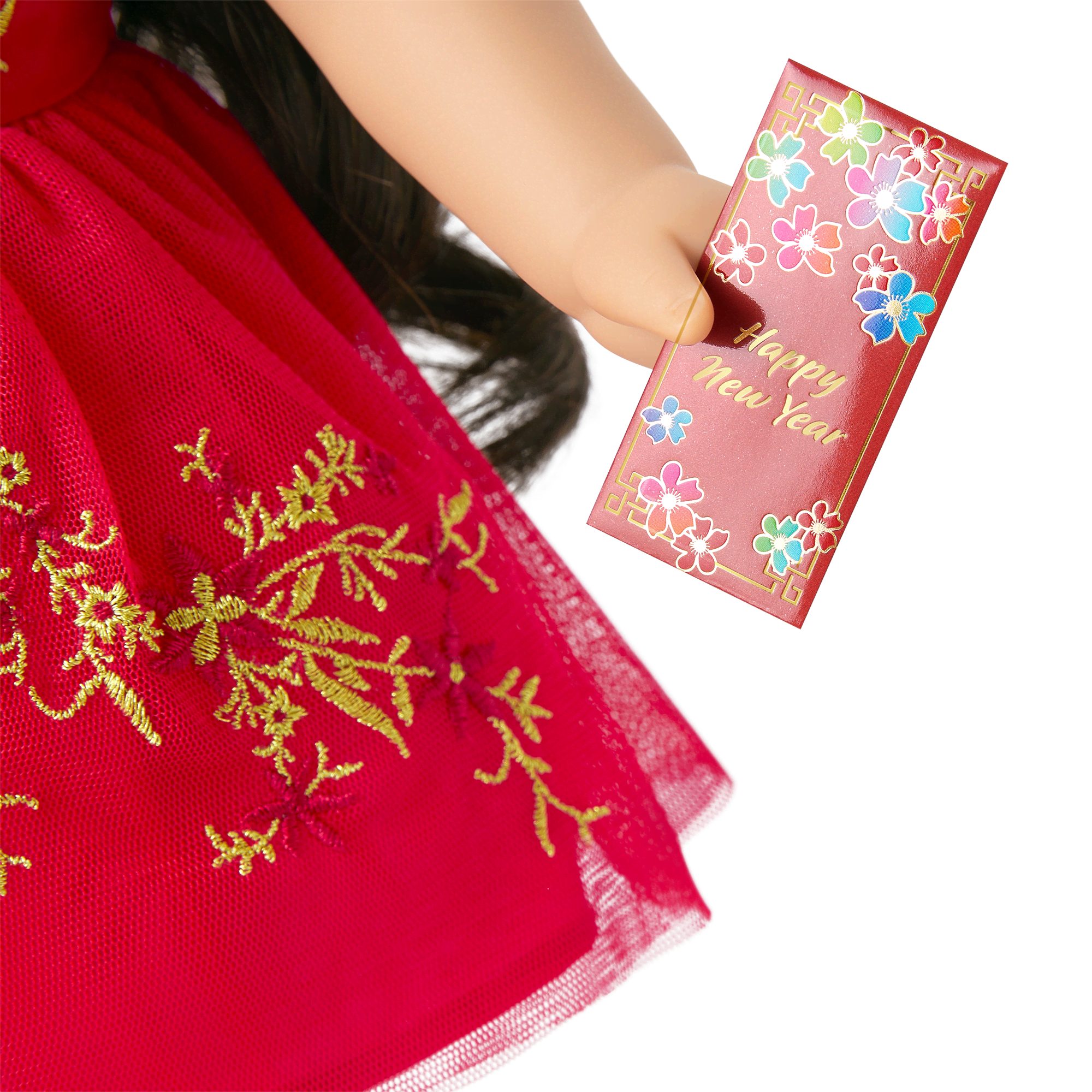 Lunar New Year's Celebration Outfit for 18-inch Dolls