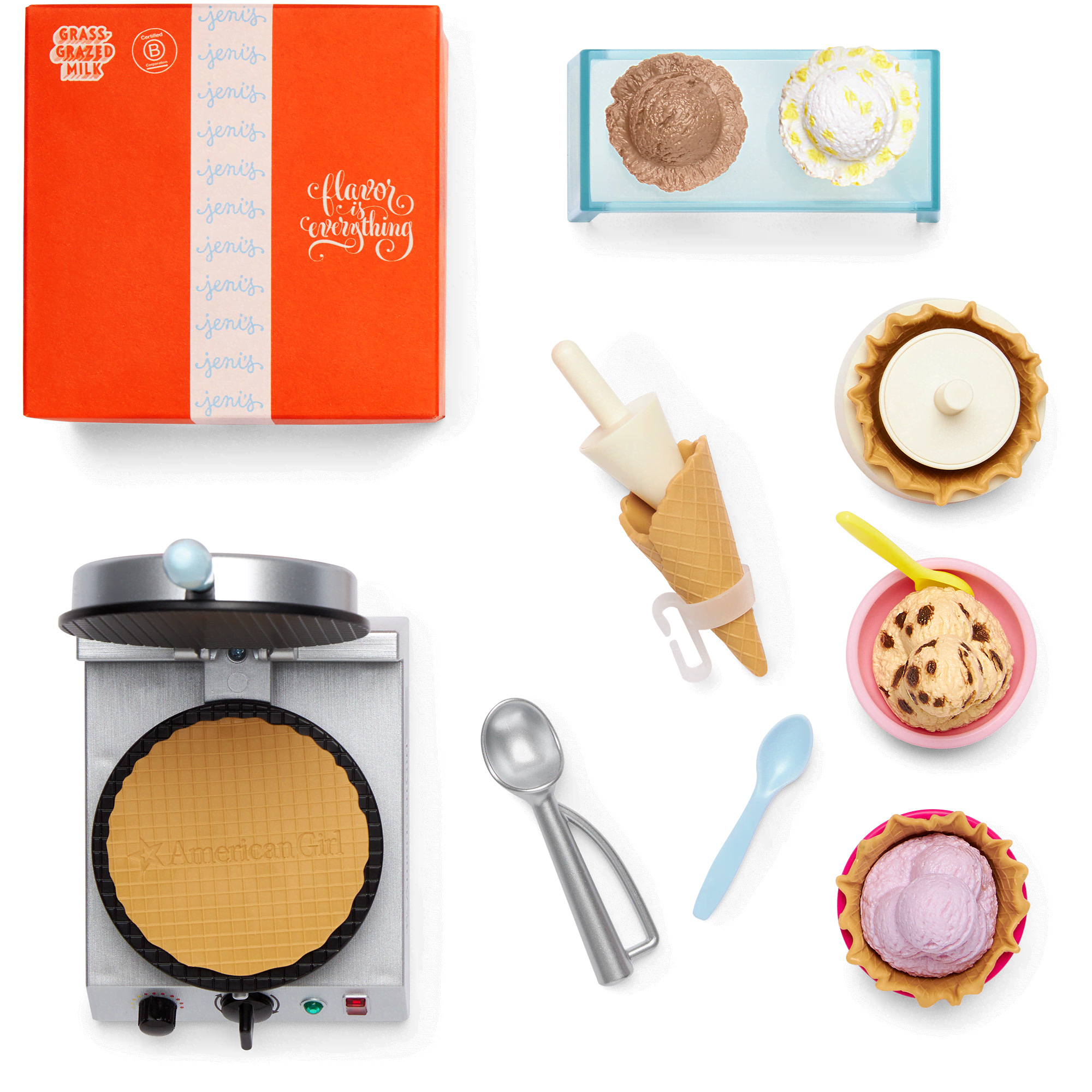 Jeni s Splendid Waffle Cone Set for Dolls American Girl