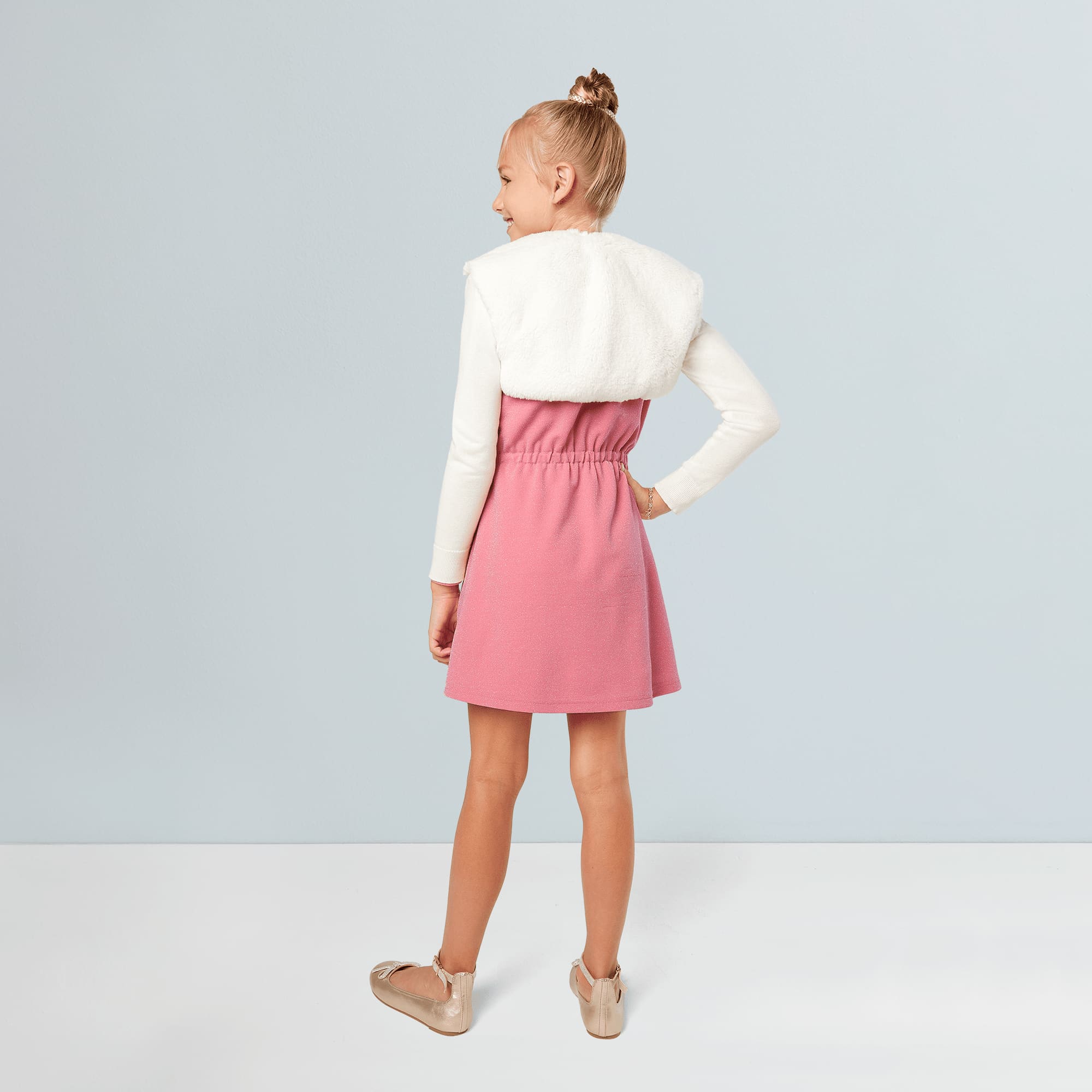 American Girl® x Something Navy Frosty Faux-Fur Shrug for Girls