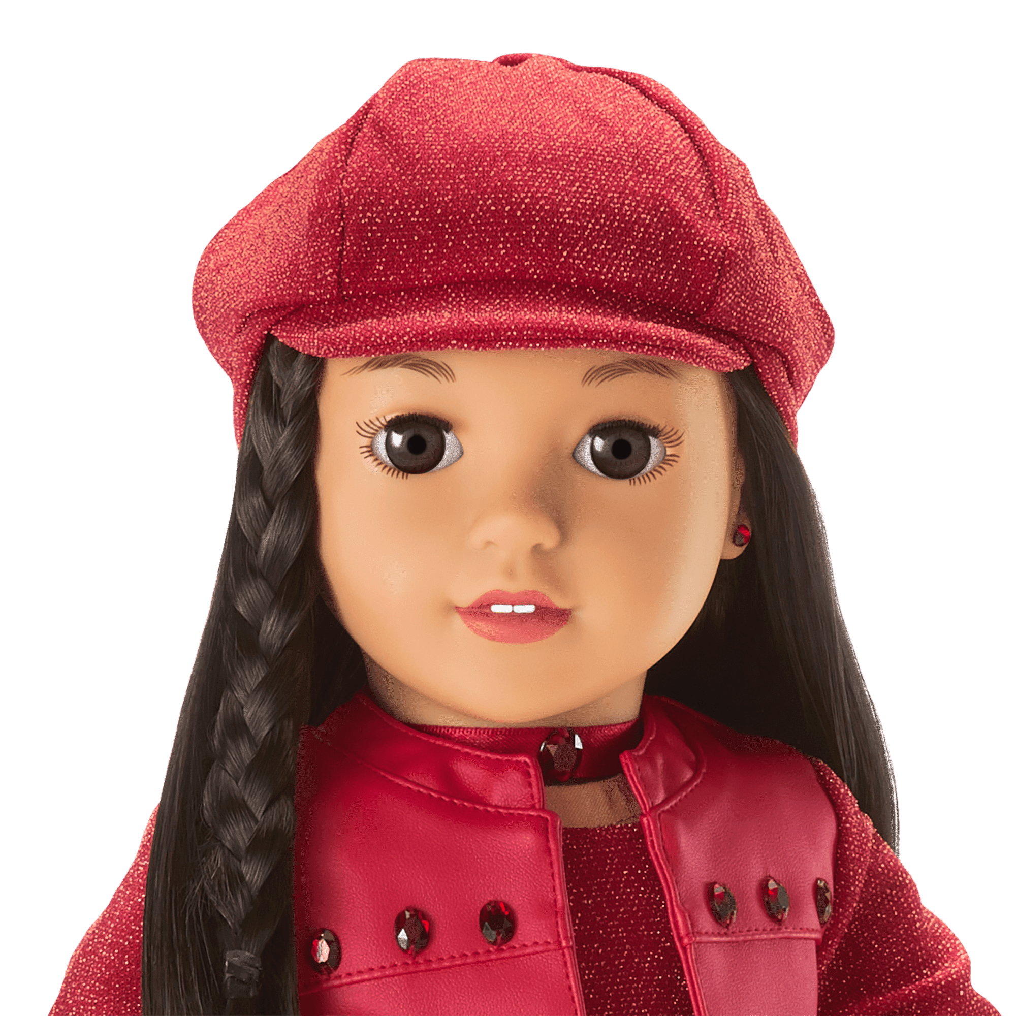January Gorgeous Garnet Outfit for 18-inch Dolls