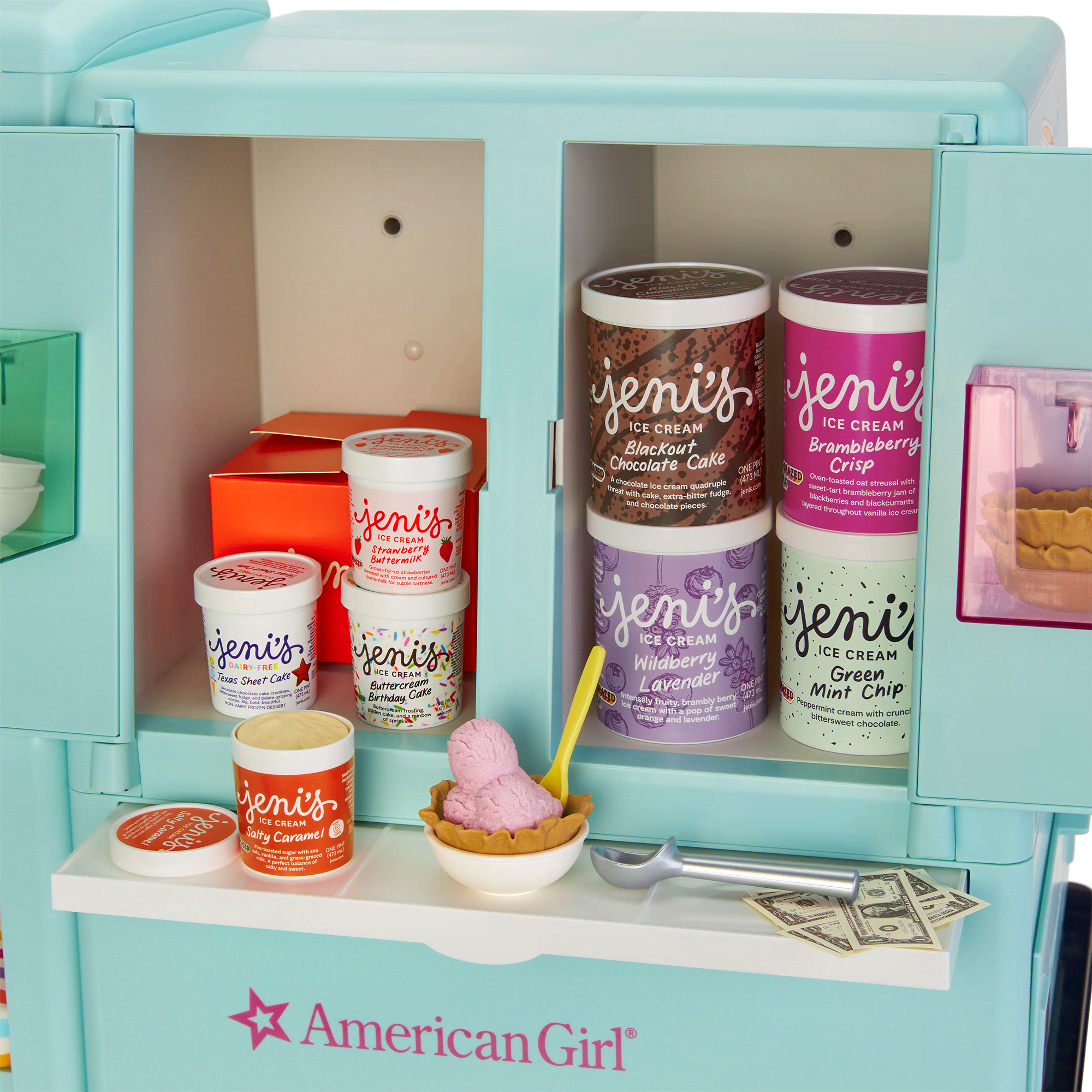 American girl ice cream set shop