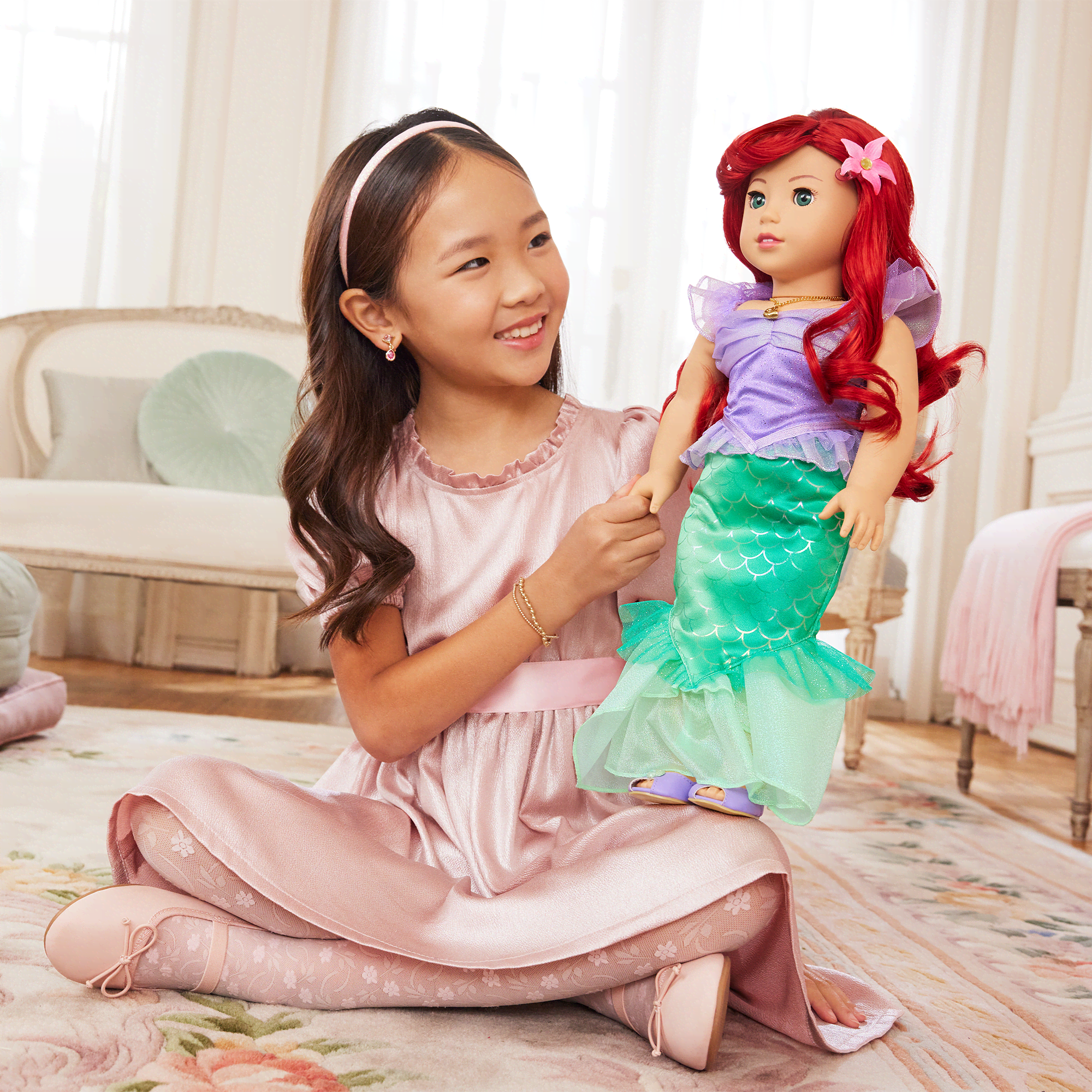 Dress Baby Doll Ariel Disney Princess Ariel 18-inch Doll American