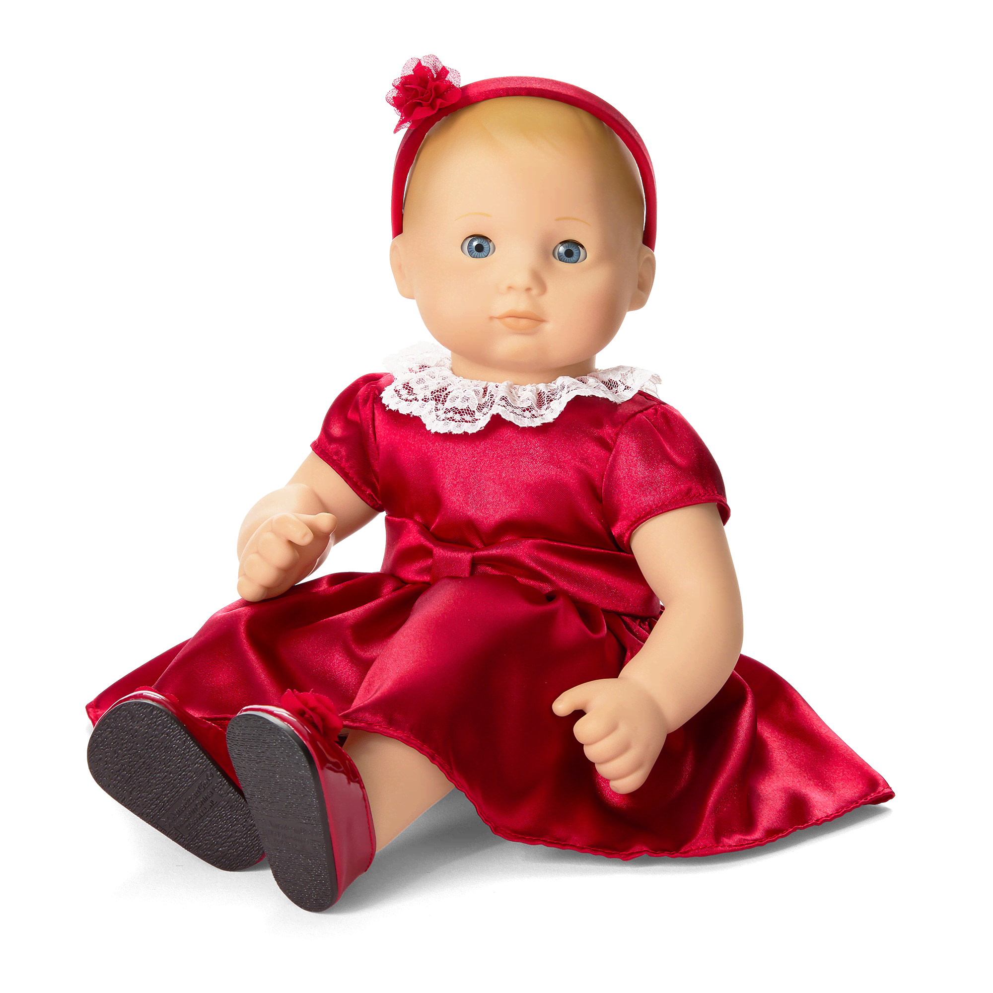 Janie and Jack Holly Red Dress for Little Girls Bitty Baby Dolls