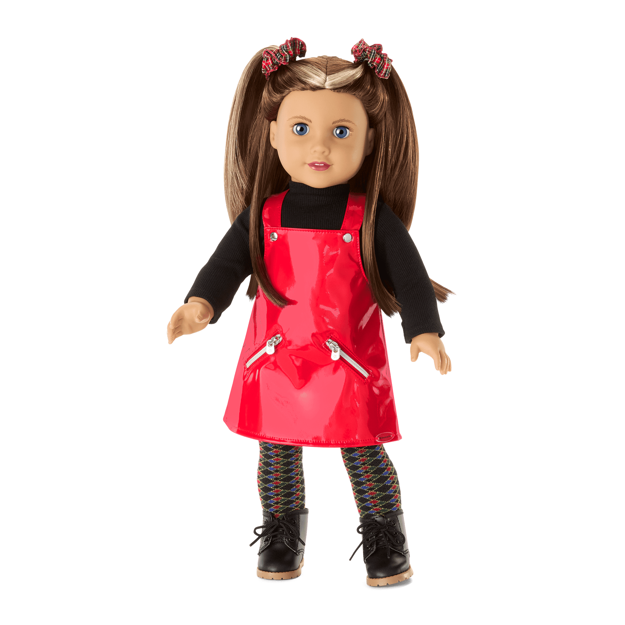 American girl doll red dress sales