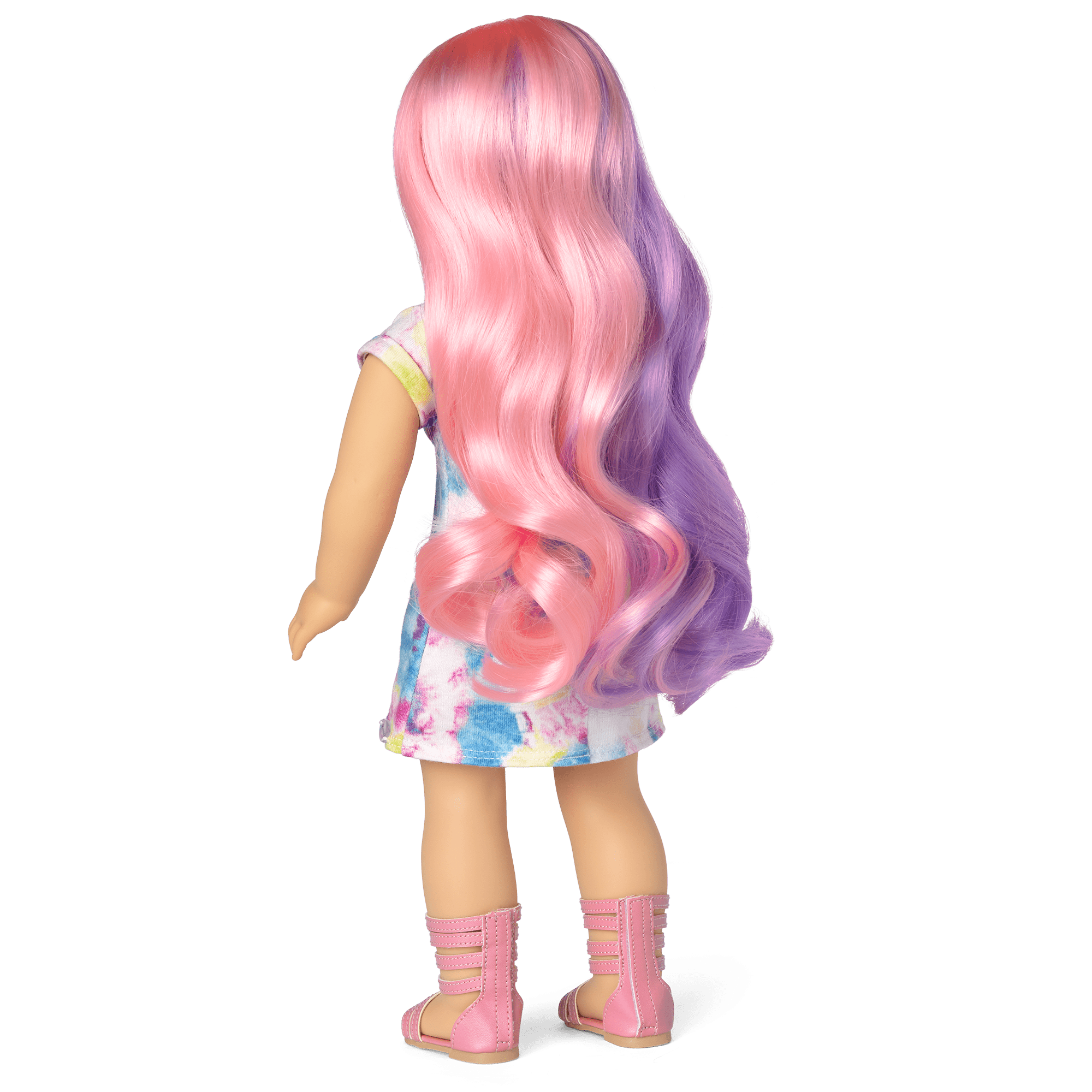 Truly Me™ 18-inch Doll #116 with wavy purple-and-pink hair