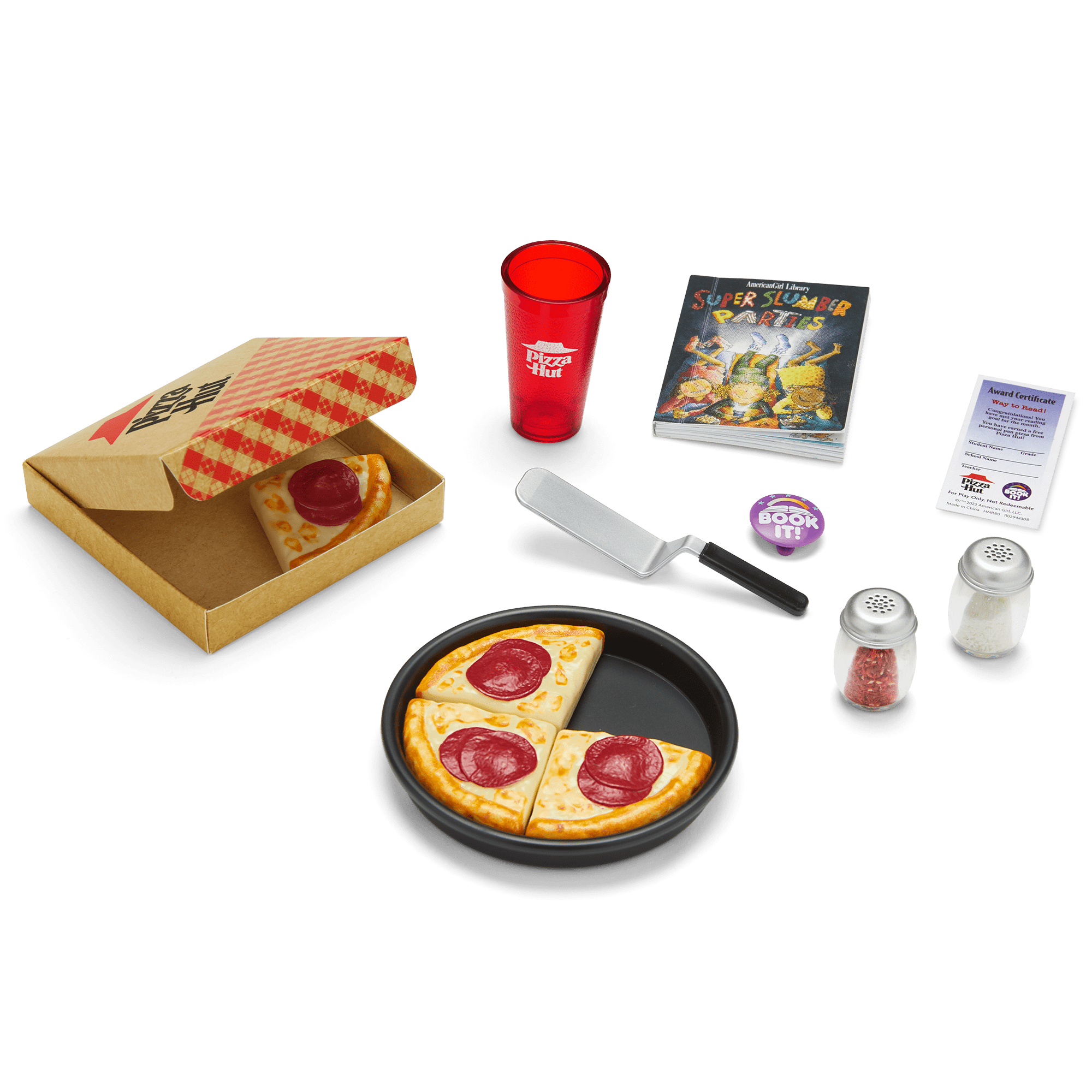 Pizza Hut® BOOK IT!™ Set for 18-inch Dolls (Historical Characters)