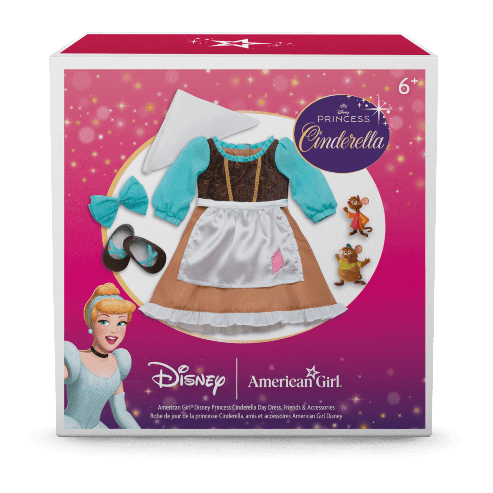 American Girl® Disney Princess Cinderella Day Dress, Friends & Accessories for 18-inch Dolls