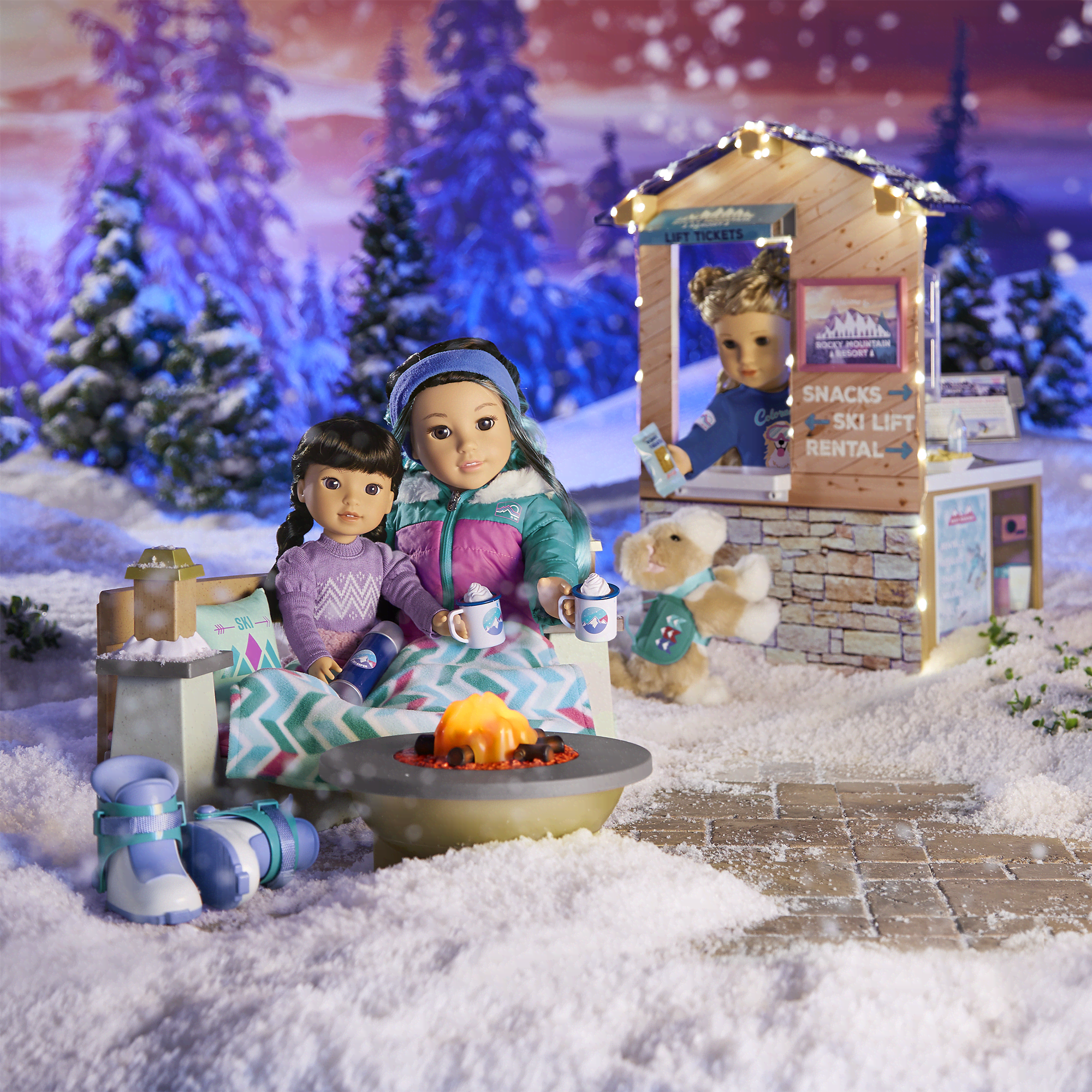 American girl winter chalet discount