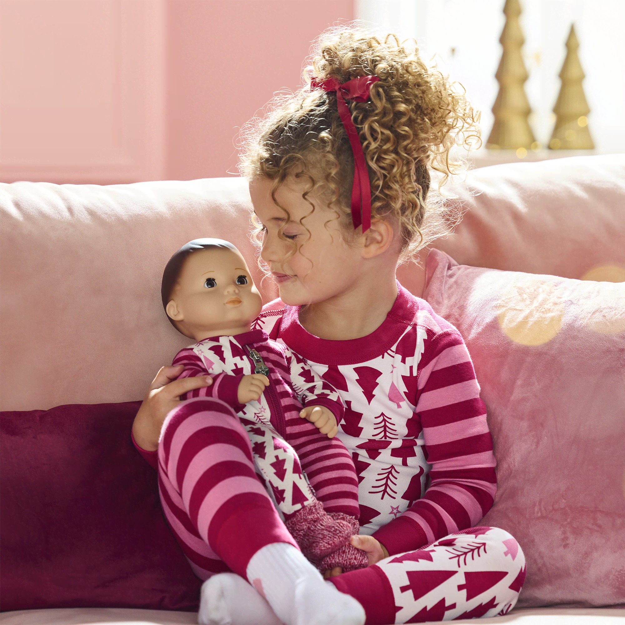 American Girl® x Hanna Andersson Holiday Treetops Pajamas for Little Girls & Bitty Baby® Dolls