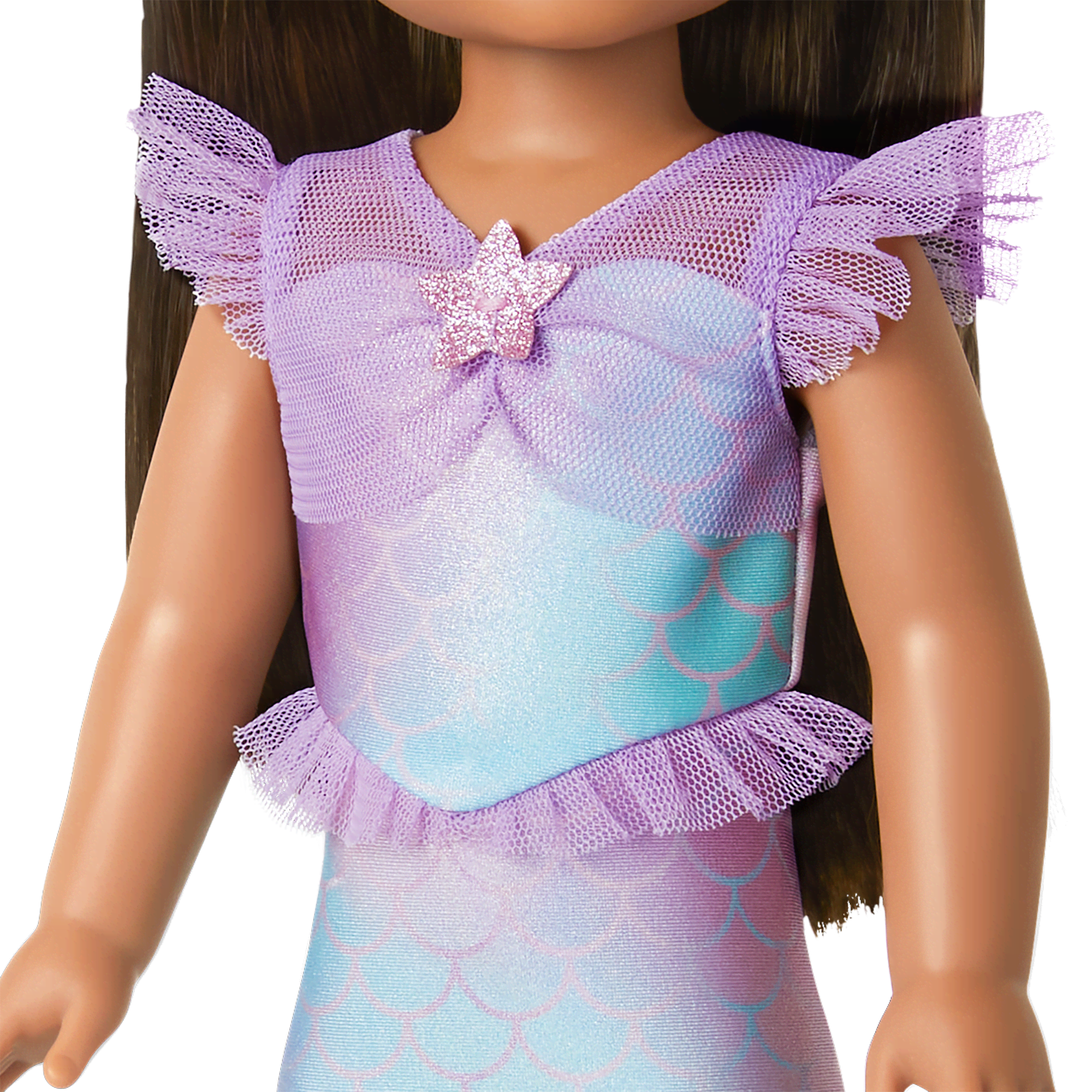 2-in-1 Sparkly Mermaid Outfit for WellieWishers™ Dolls