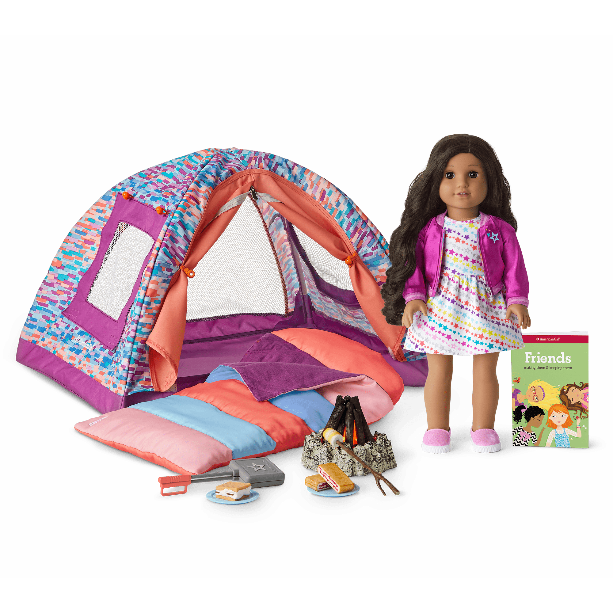 Truly Me 18 inch Doll 82 S more Fun Camping Set americangirl