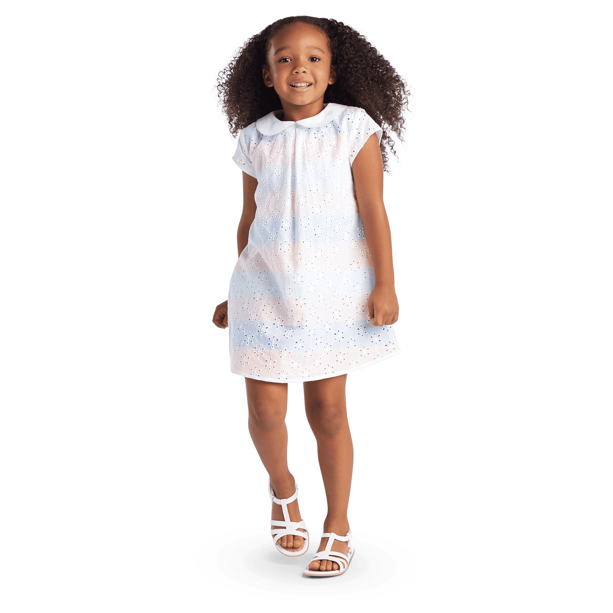 Sunny Flowers Dress for Little Girls