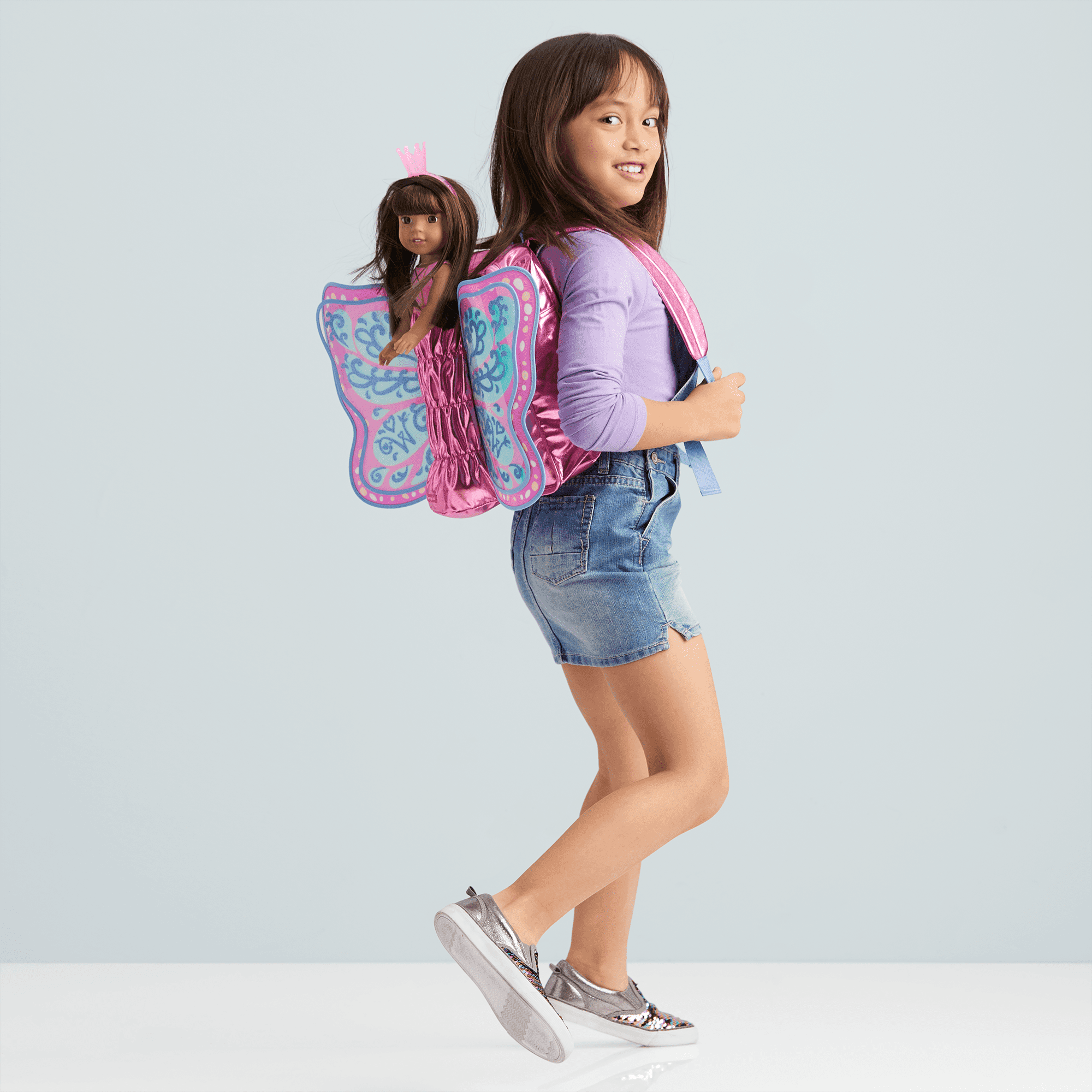 Pink Flutter Wings Doll Carrier for WellieWishers™ Dolls