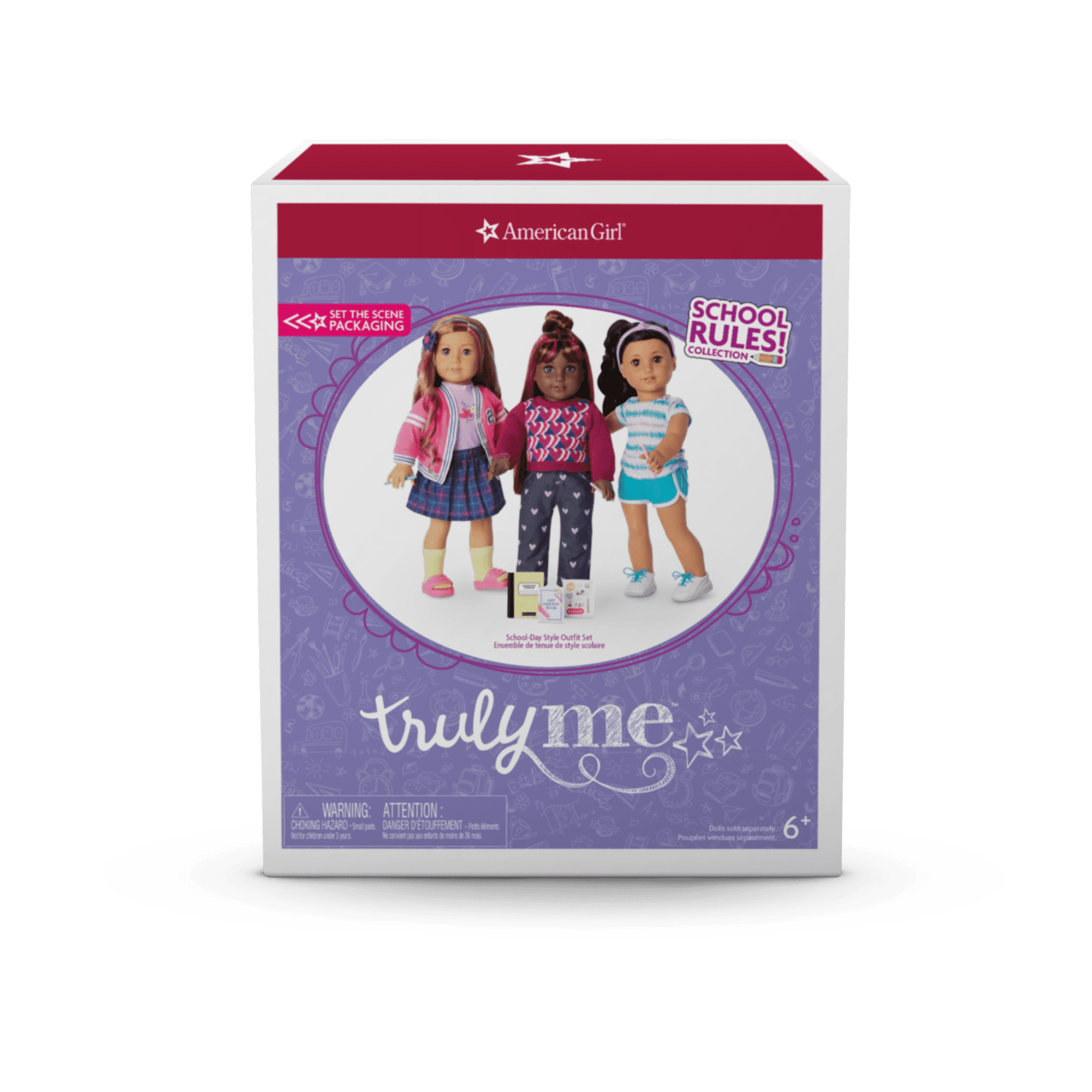 School Day Style Outfit Set for Dolls American Girl