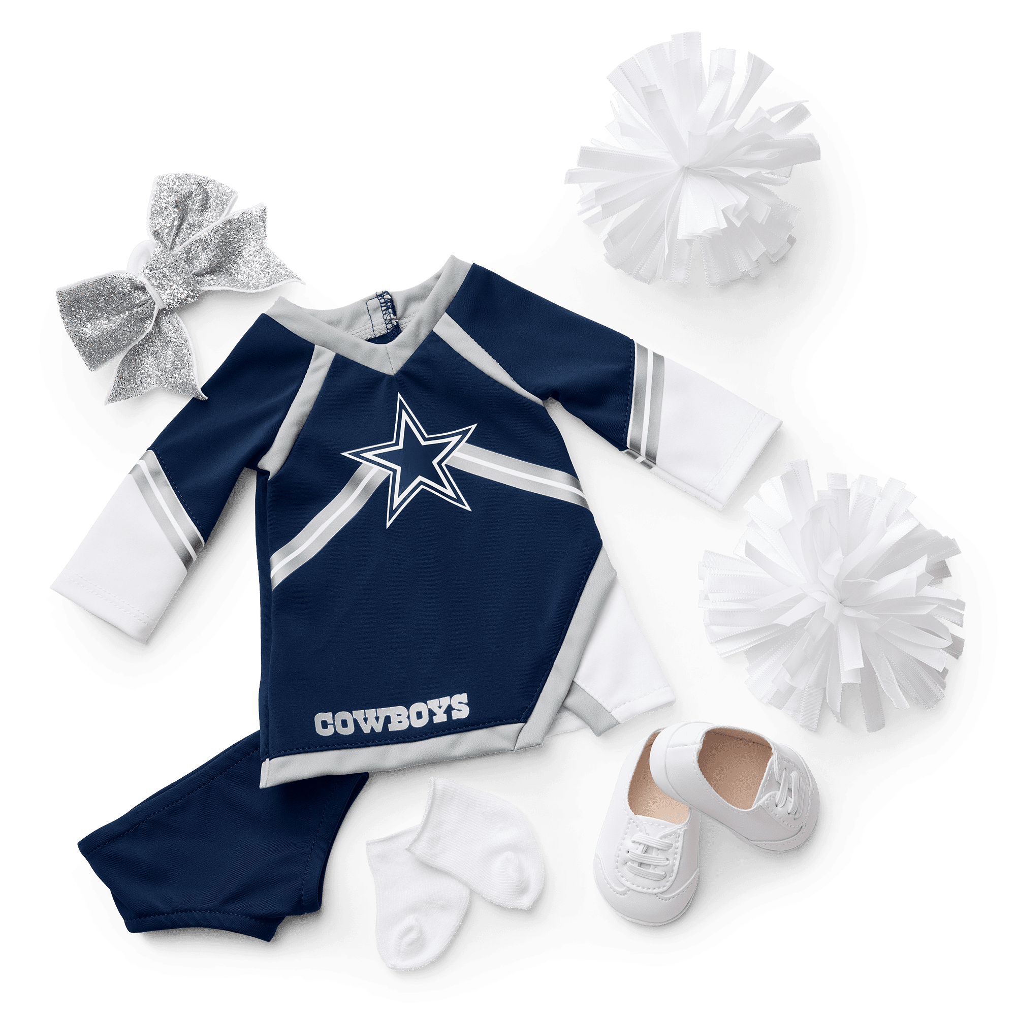 NFL Dallas Cowboys Cheer Uniform for Dolls American Girl