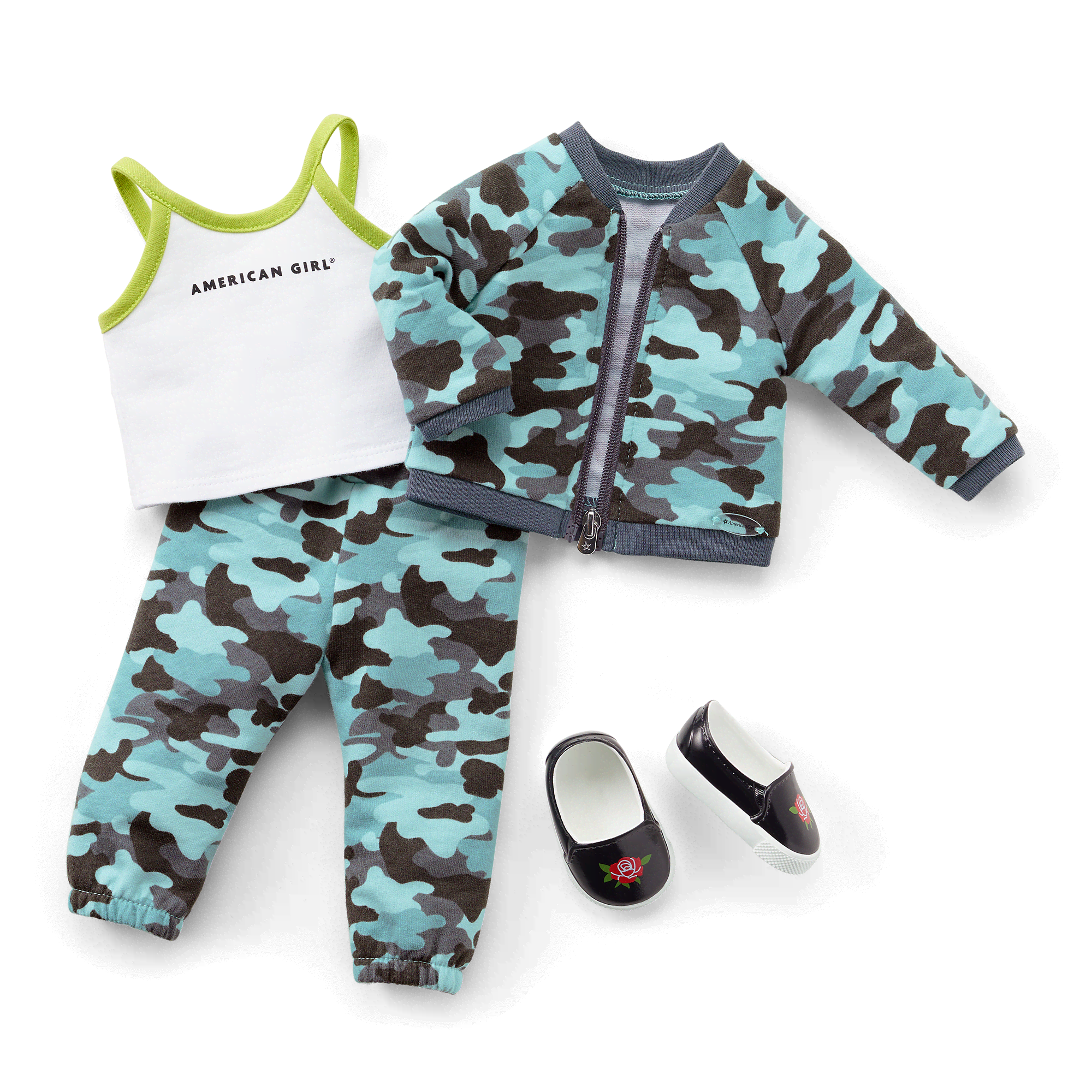 Truly Me™ Doll #89 in Cool Camo + Chic & Stylish Accessories