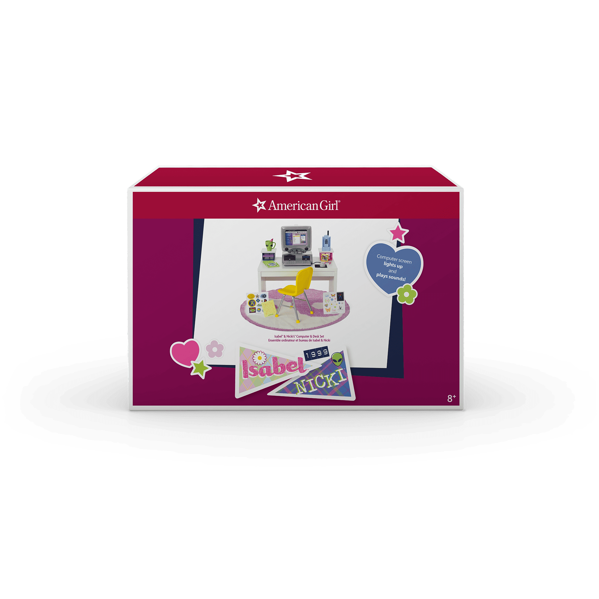 Isabel™ & Nicki’s™ Computer & Desk Set for 18-inch Dolls (Historical Characters)