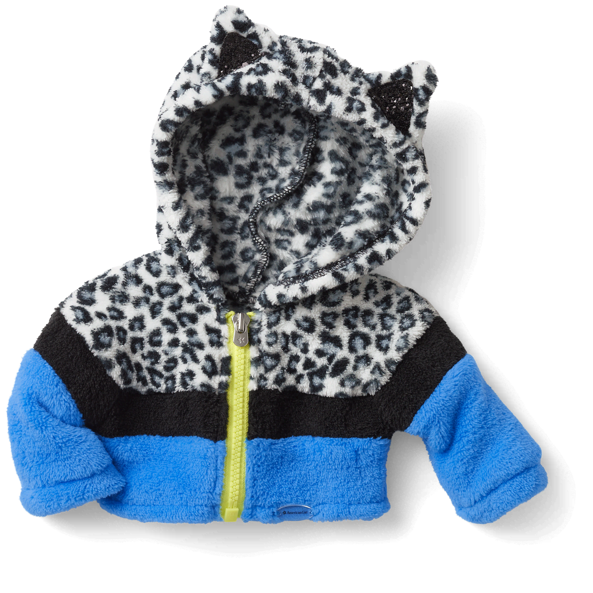 Snow Leopard Hoodie for 18-inch Dolls