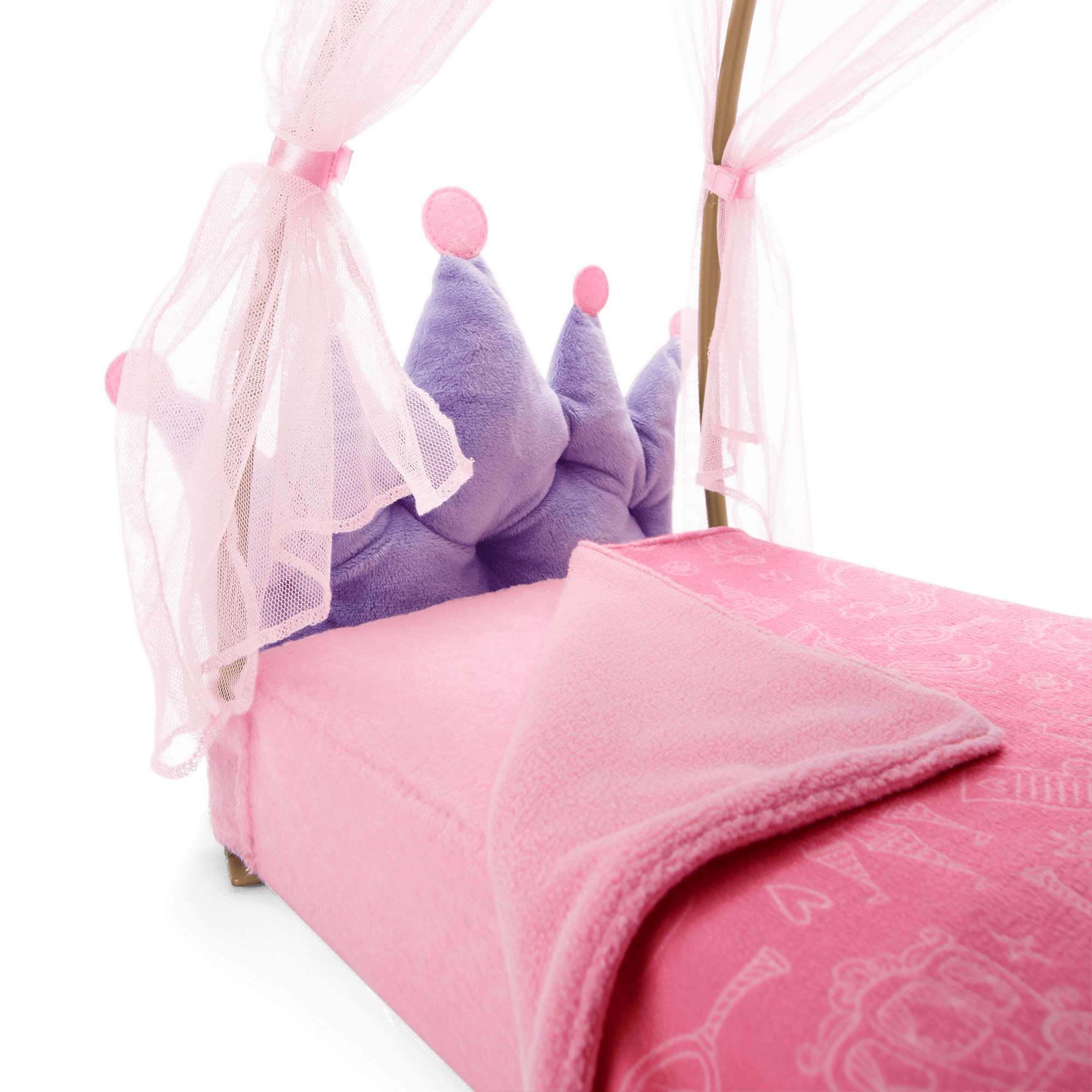 Royal Canopy Bed for WellieWishers™ Dolls