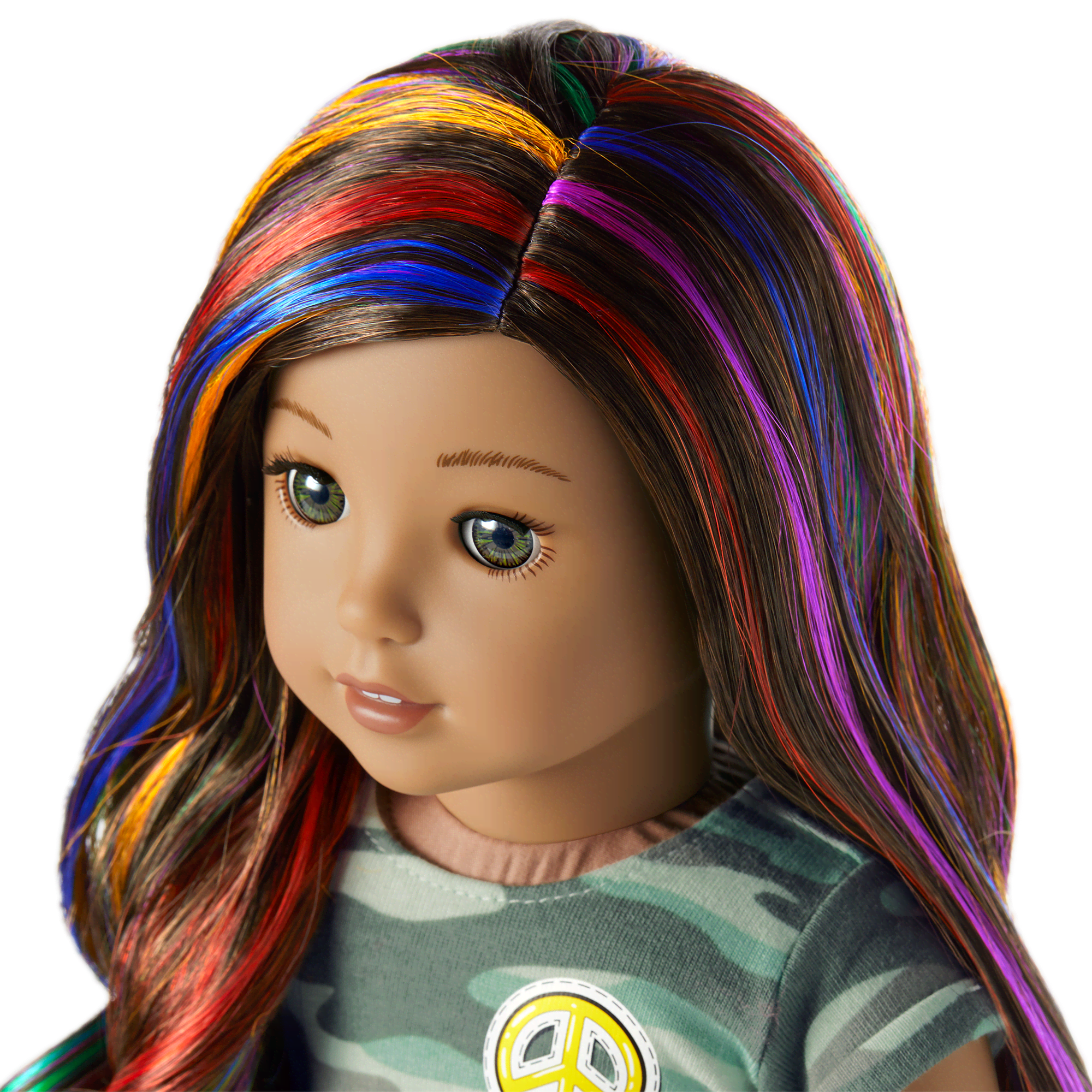 Truly Me™ 18-inch Doll #120 with wavy dark-brown hair