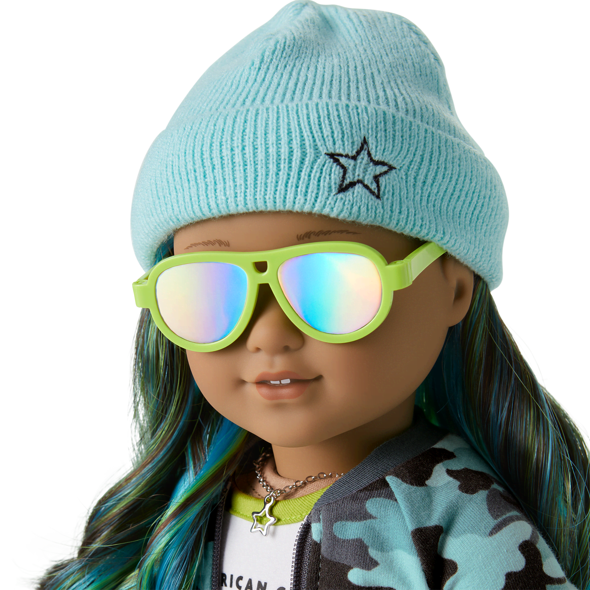 Truly Me™ Doll #89 in Cool Camo + Chic & Stylish Accessories