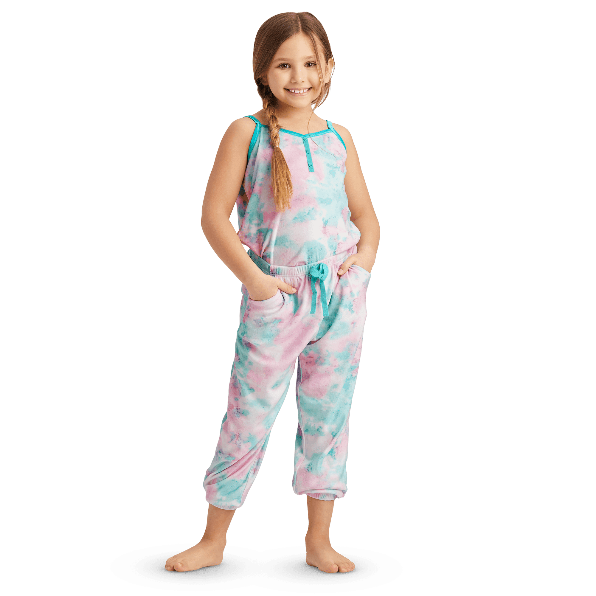 Tie dye pjs girls hotsell