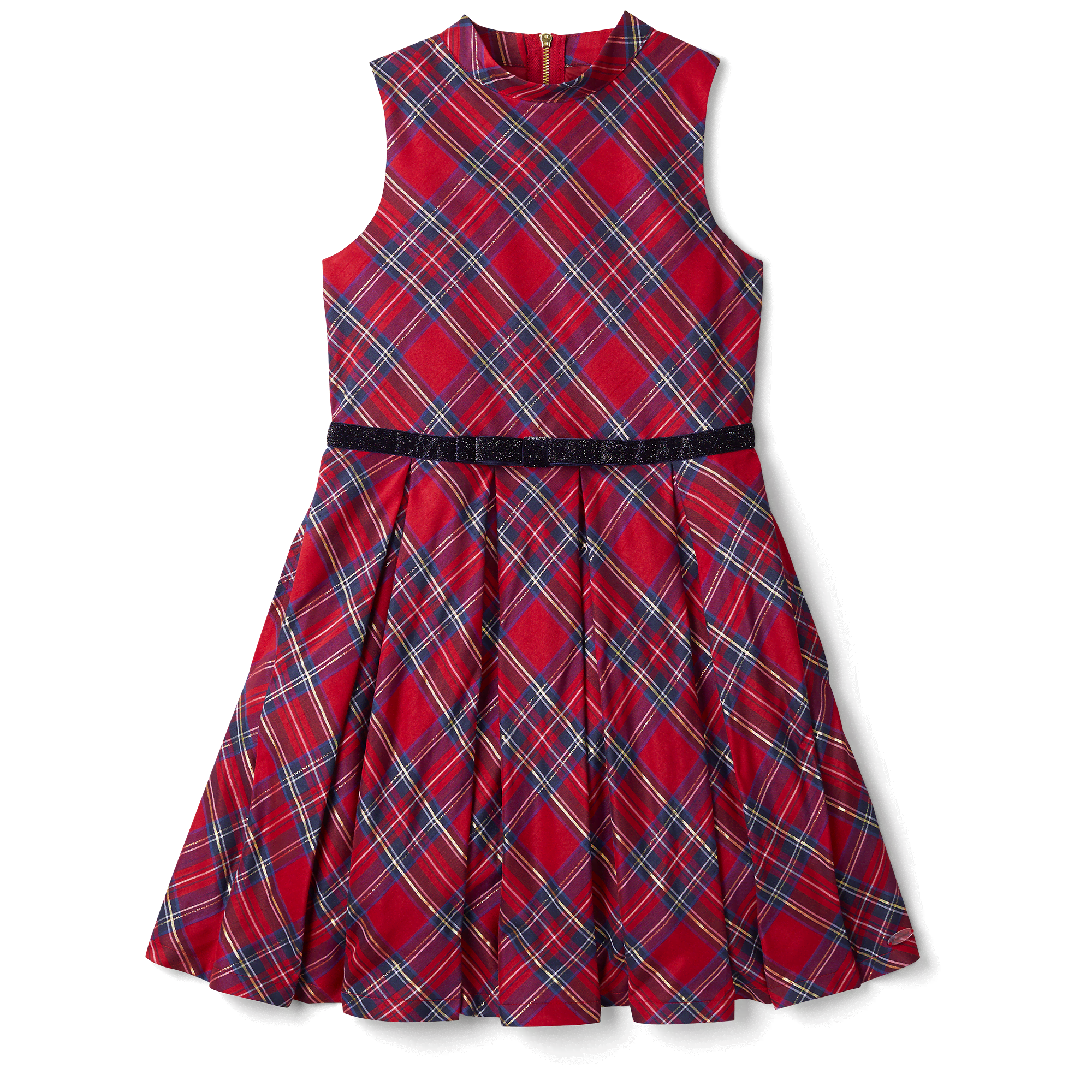 Pretty Plaid Christmas Dress for Girls