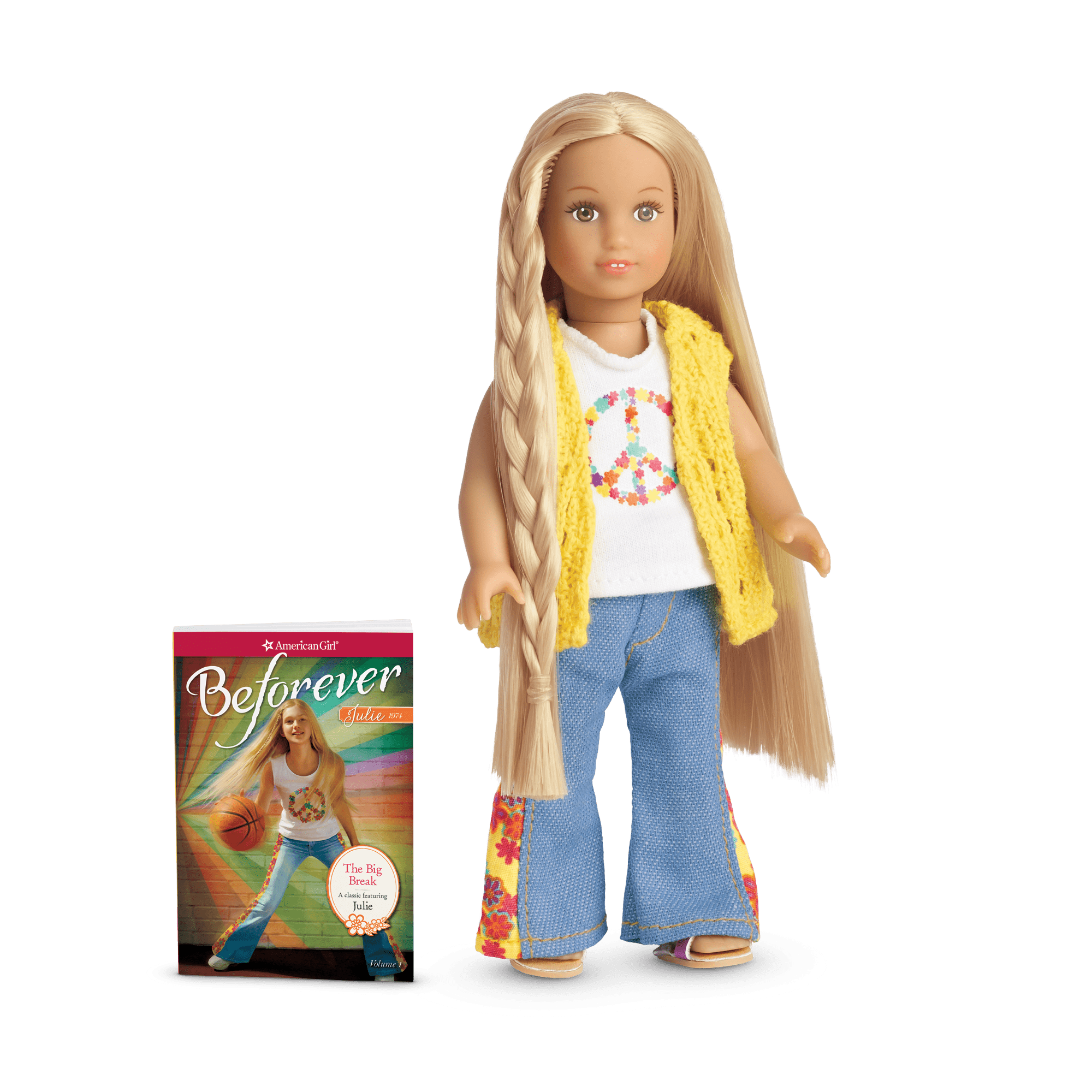 Julie Mini Doll Book Beforever American Girl