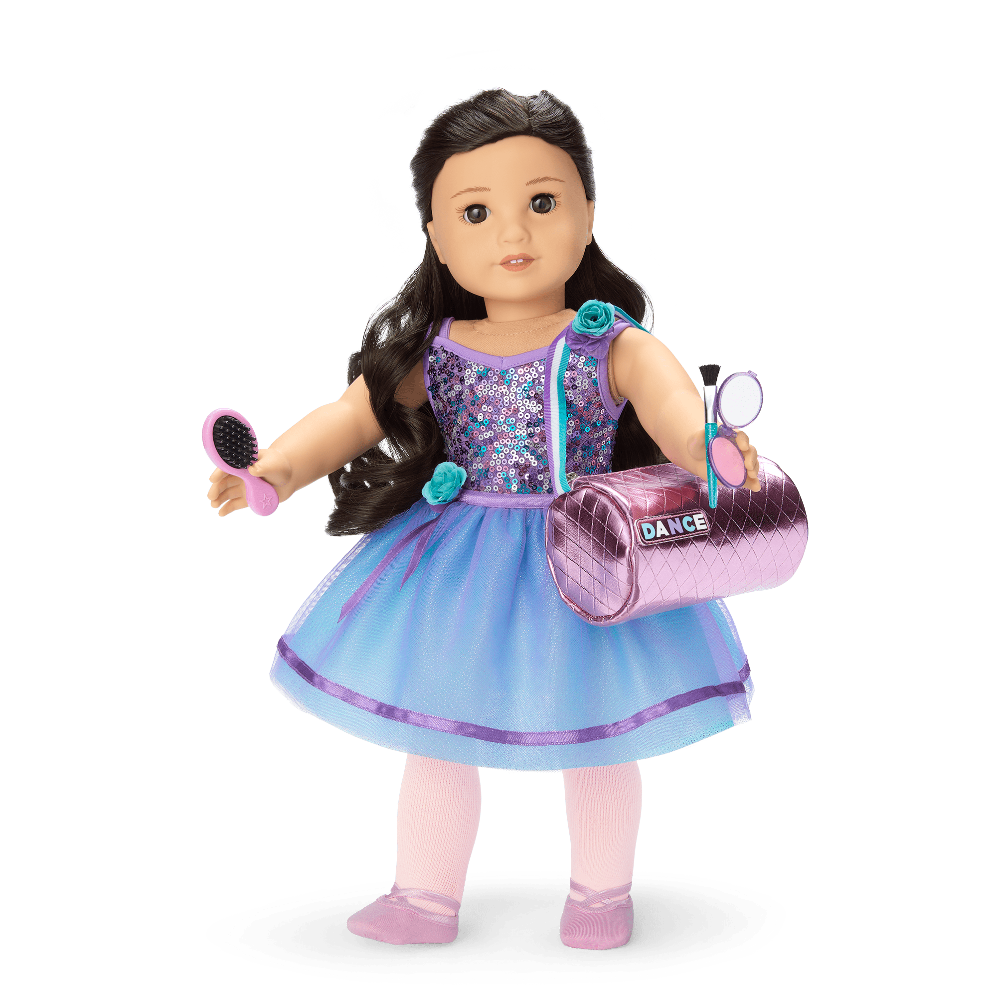 Truly Me™ #111 18-inch Doll & Practice-to-Performance Dance Set