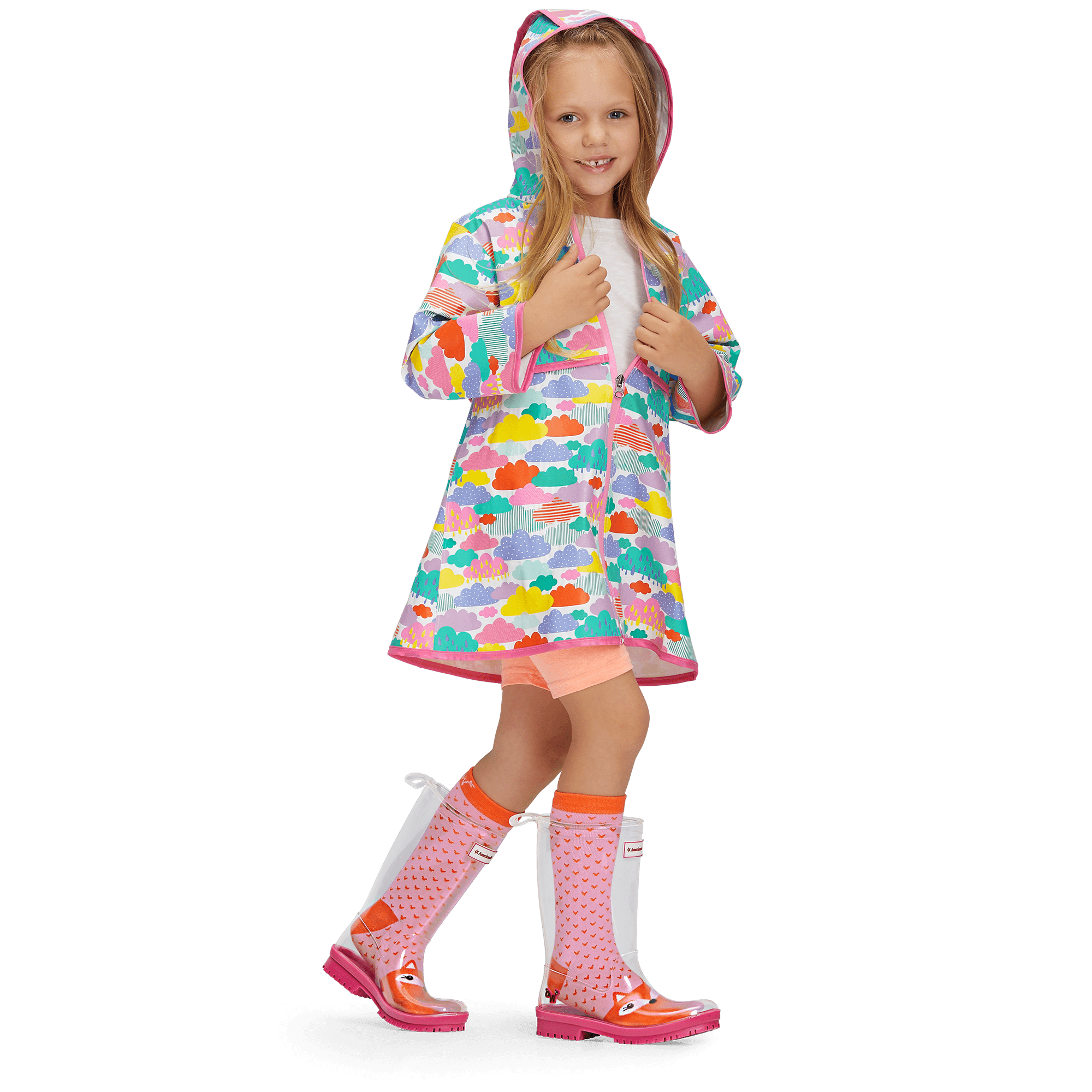 Rainy Day Raincoat for Little Girls